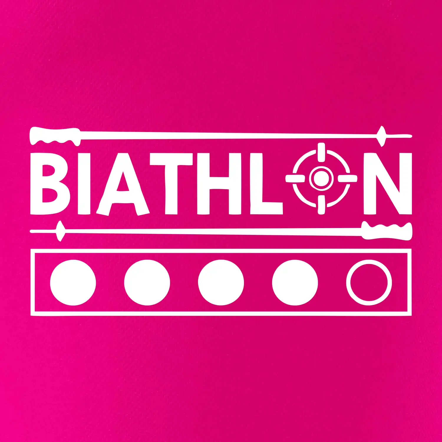 Biathlon terč a hůlky