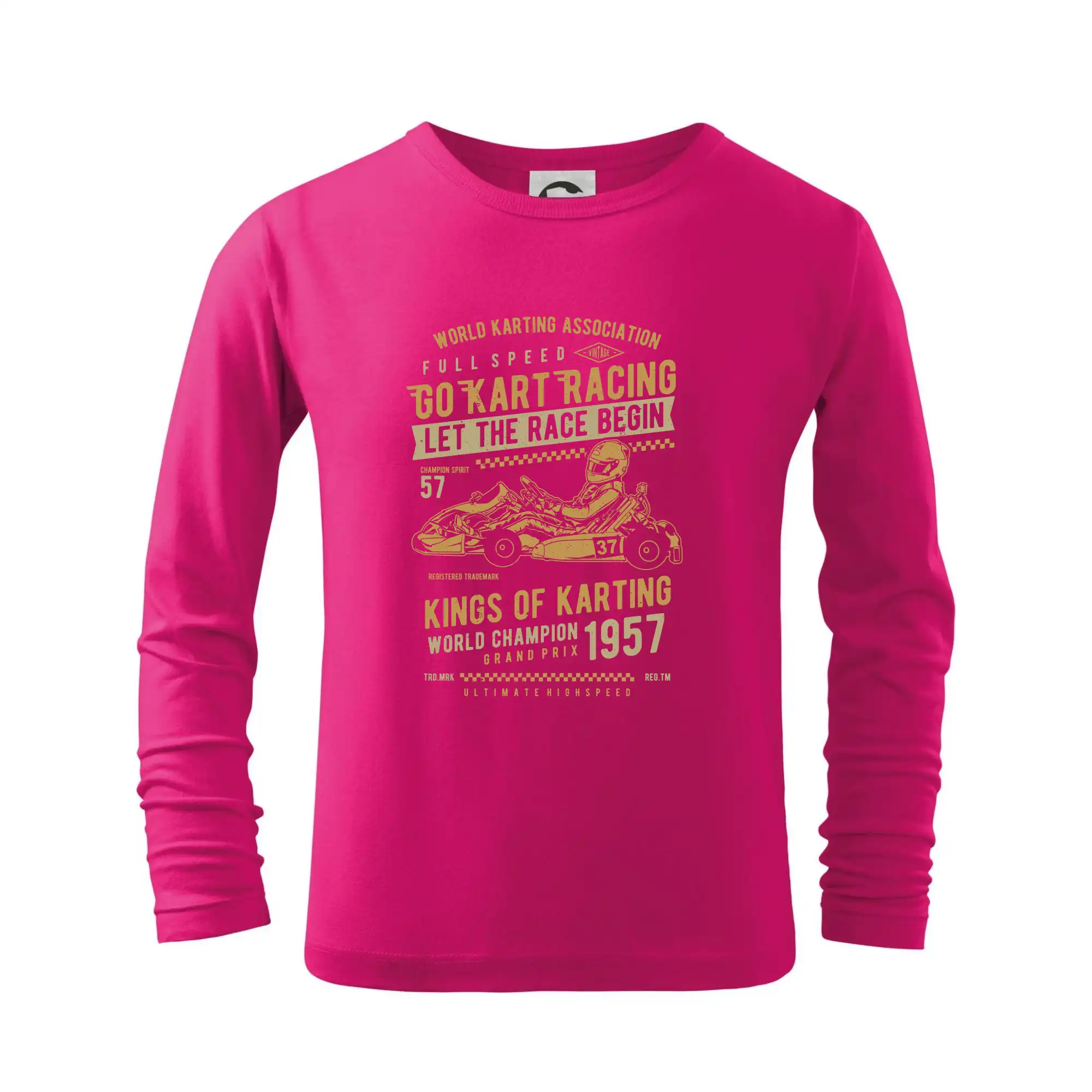 Tričká a mikiny s potlačou motoriek – pre pravých motorkárov - Go Kart Racing - Tričko detské Long Sleeve