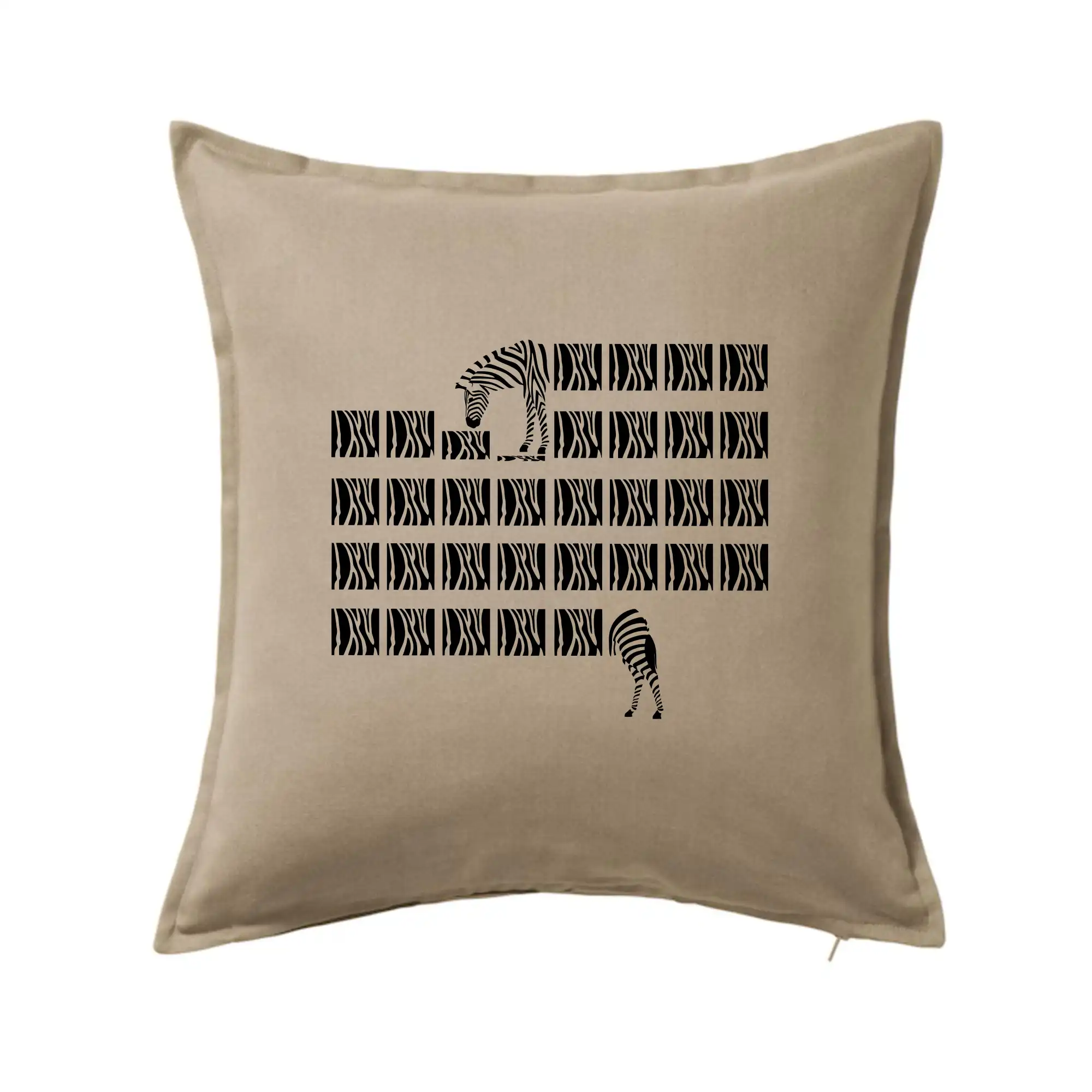 Tričká so zvieratami - Zebra dlhá - Vankúš 50x50