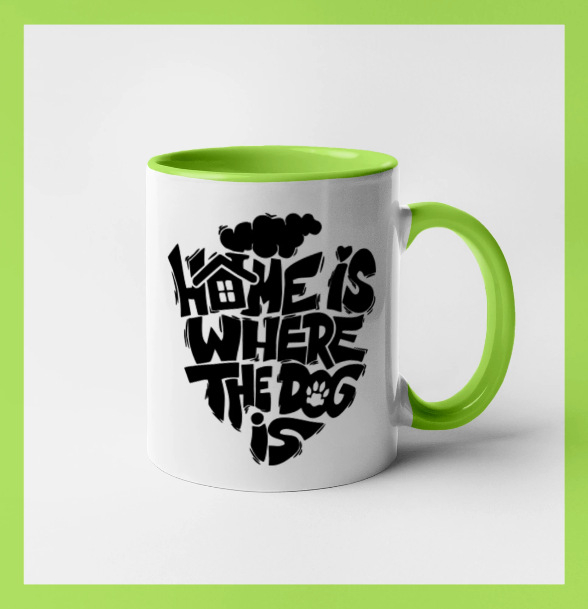 Ostatné psie plemená - Home is where the dog - Hrnček 