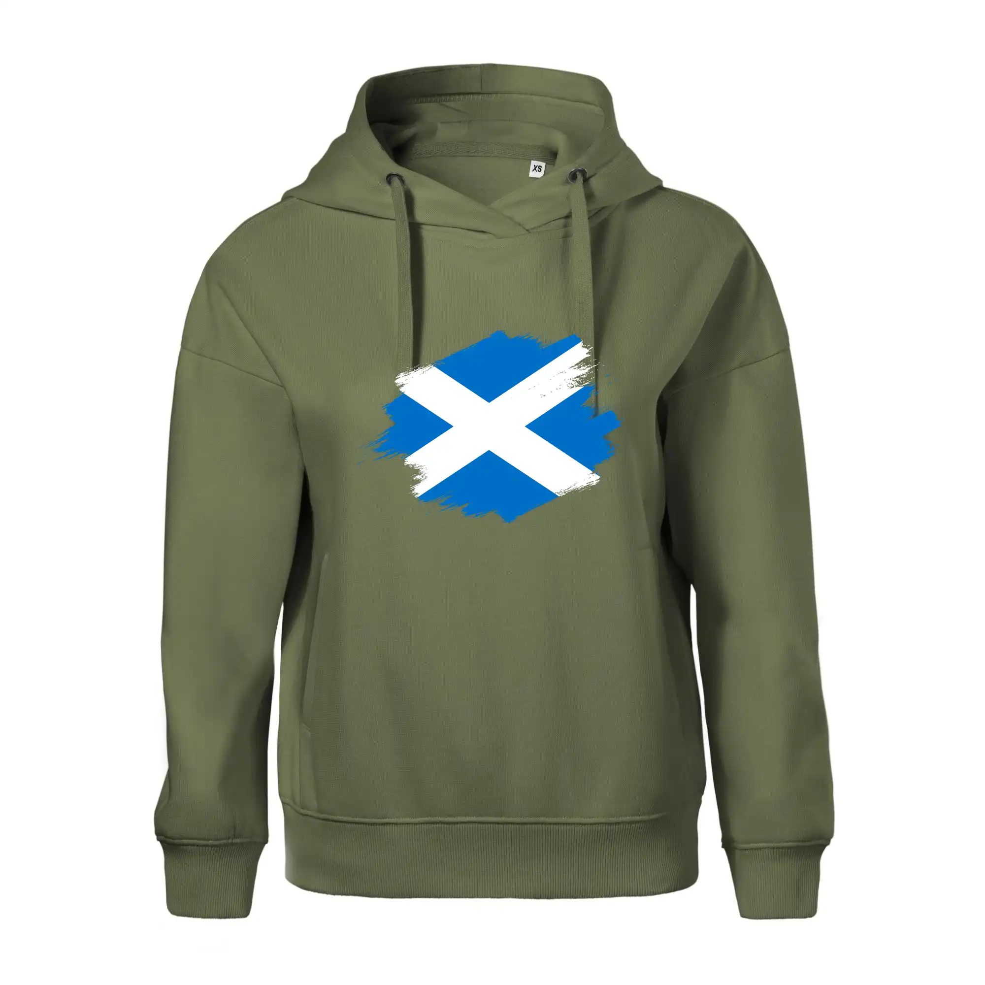 Skotská vlajka kreslená štetcem