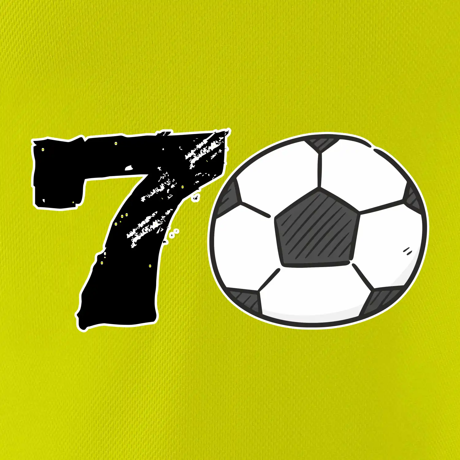 Fotbal kulaté narozeniny 70