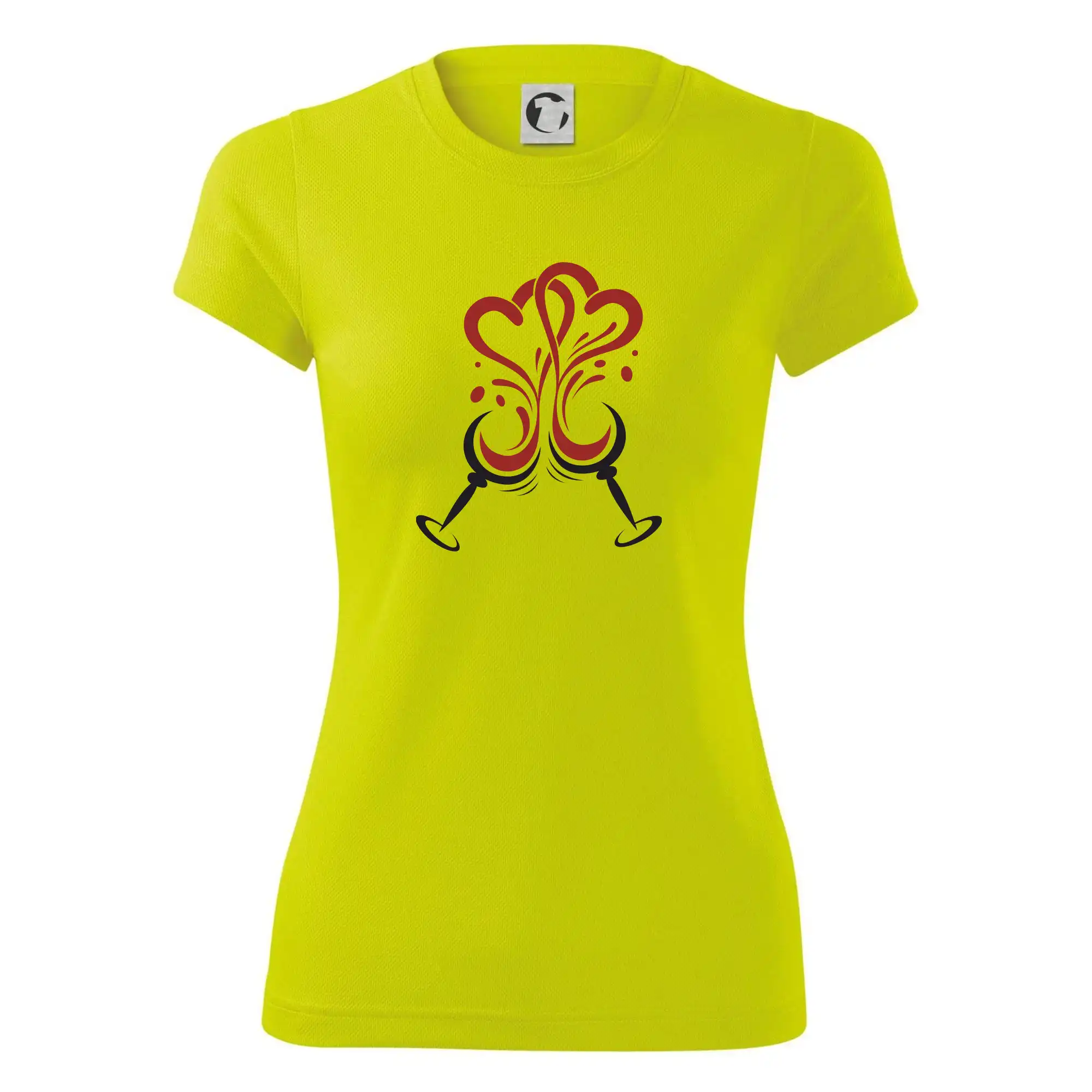 Víno je láska kulaté skleničky