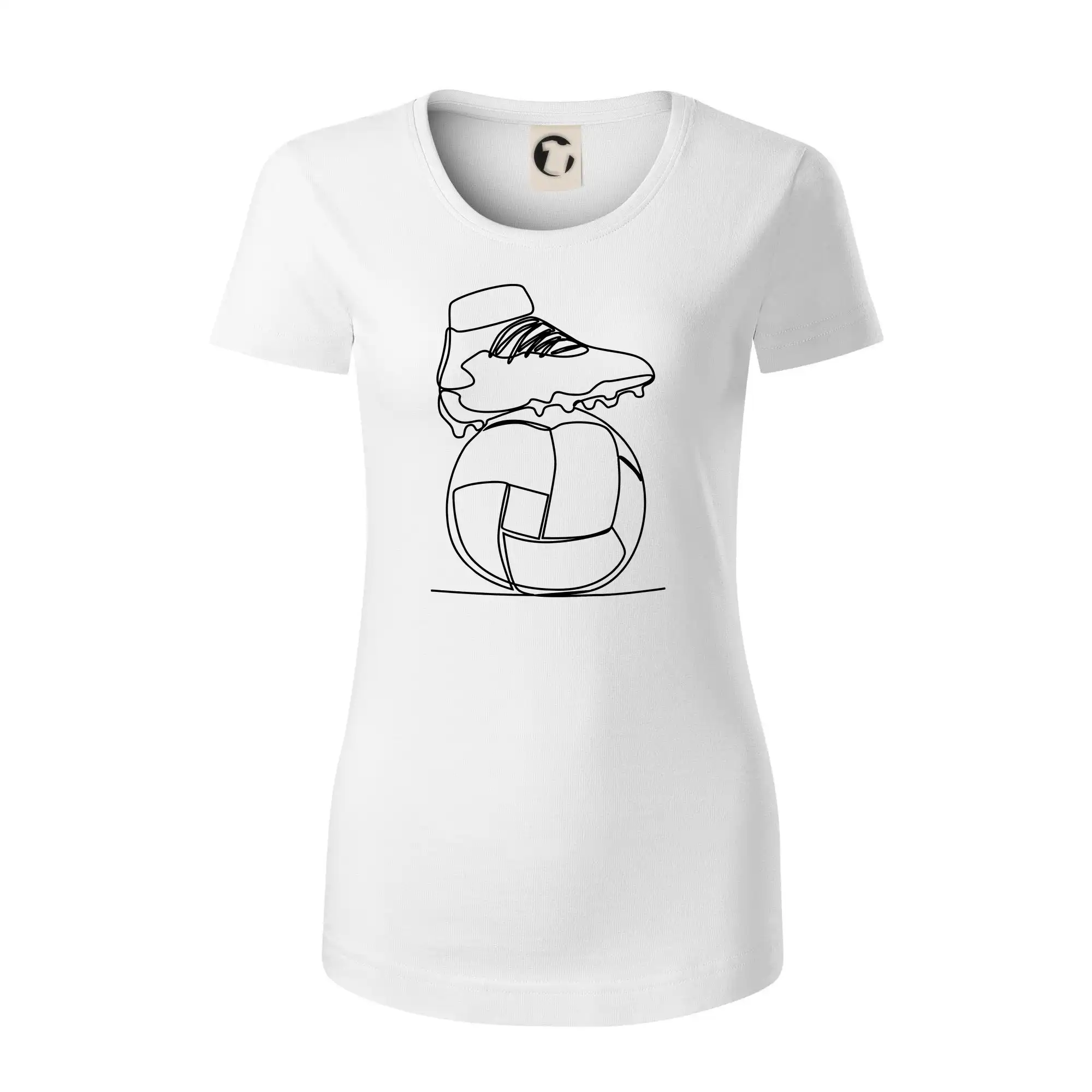 Fotbalový míč kopačka jedním tahem