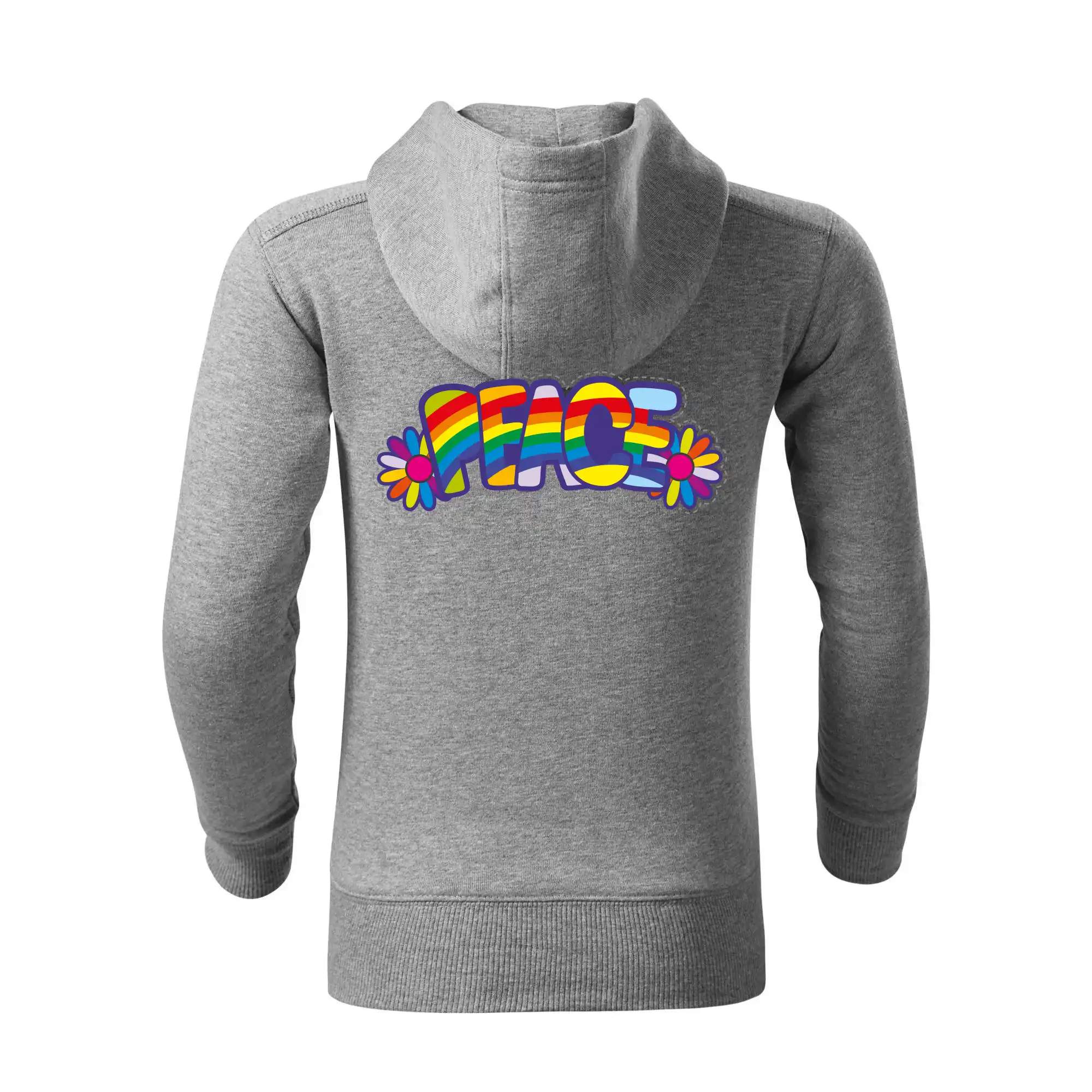 Peace nápis duhový