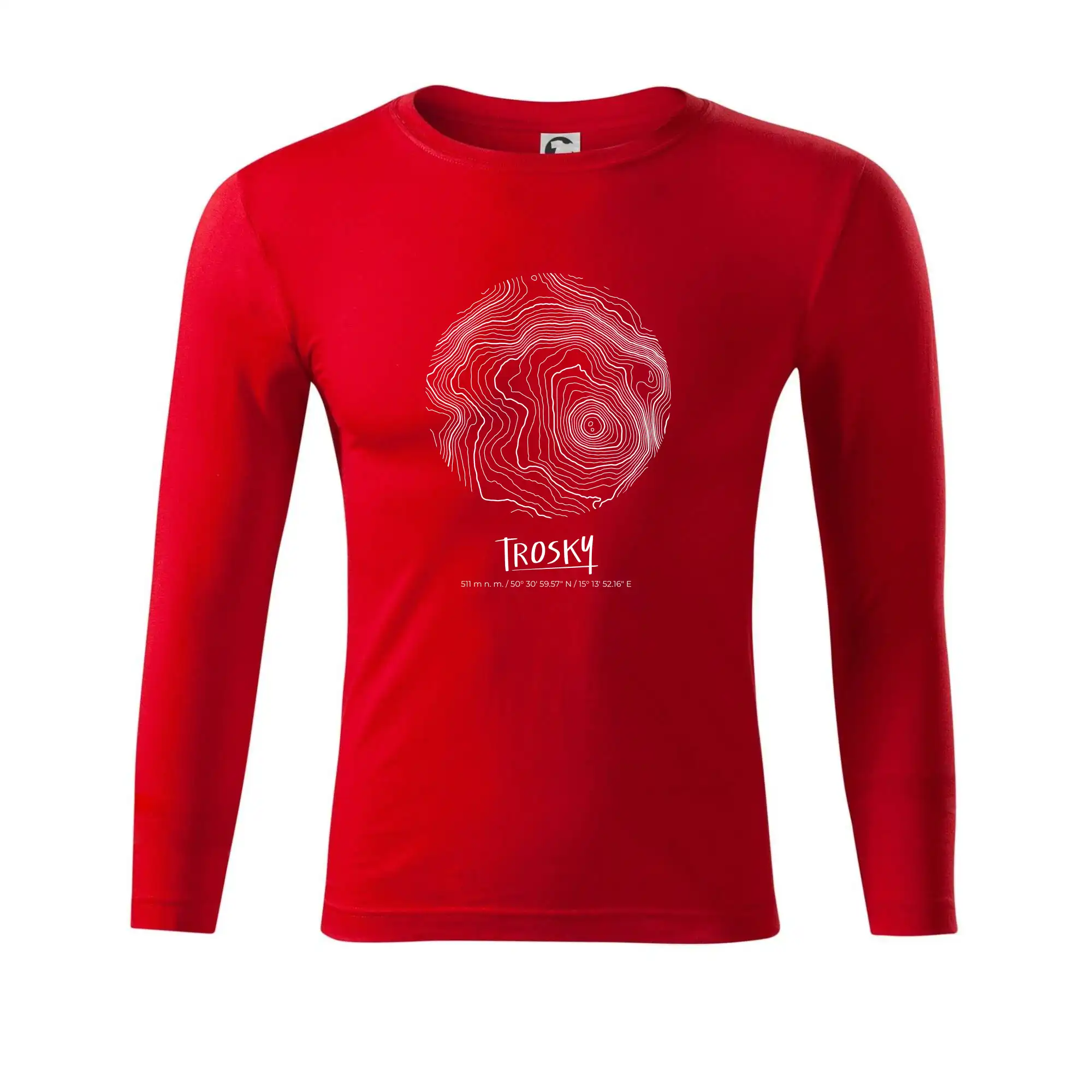 Trosky - vrstevnice v kruhu