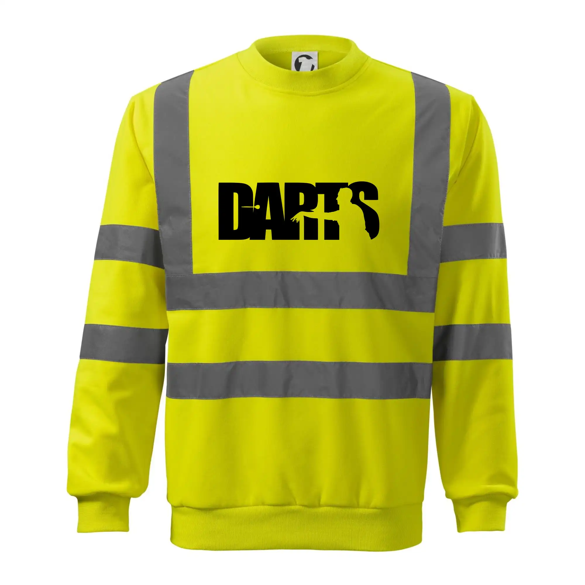 Darts - nápis se šipkařem