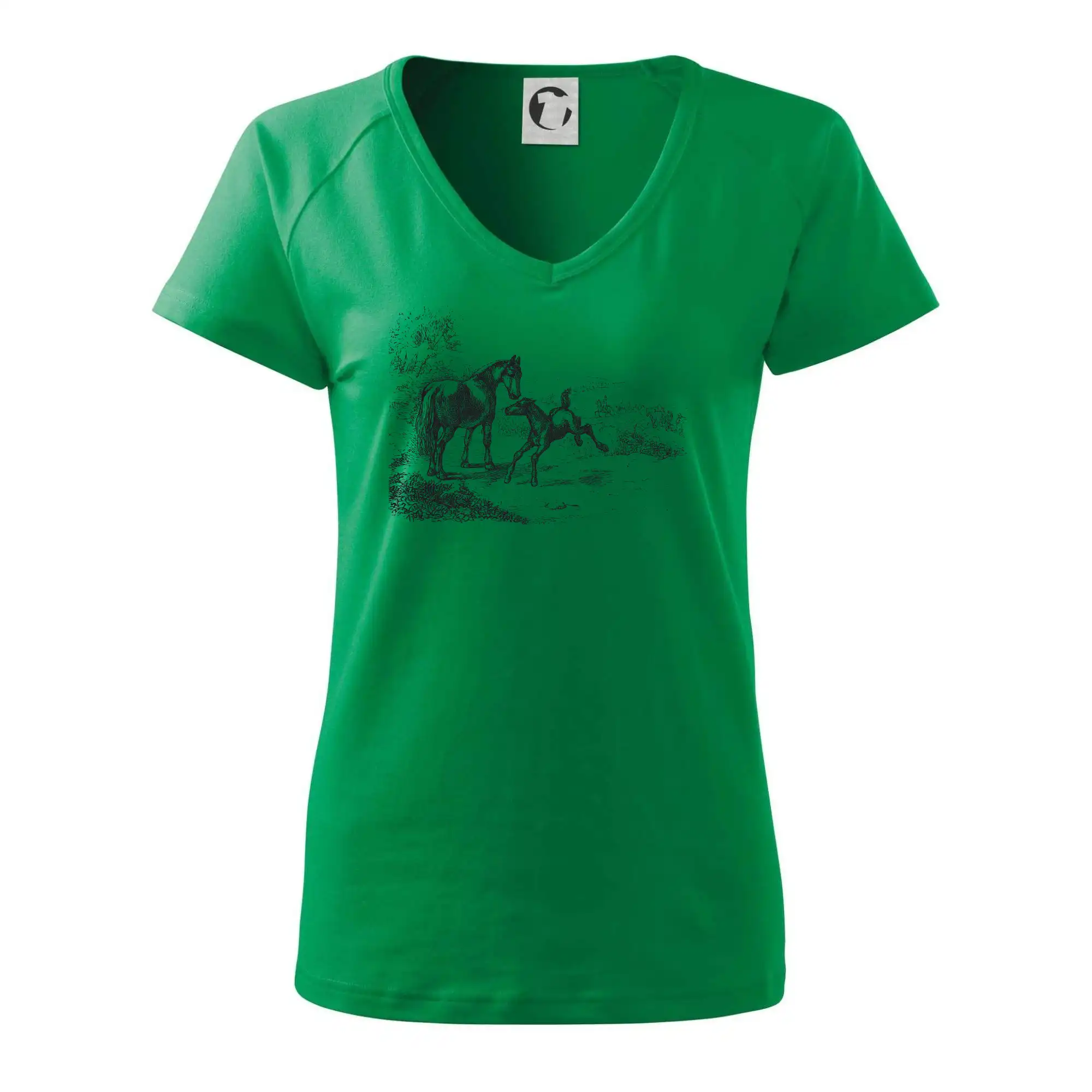 Kůň a hříbě malované