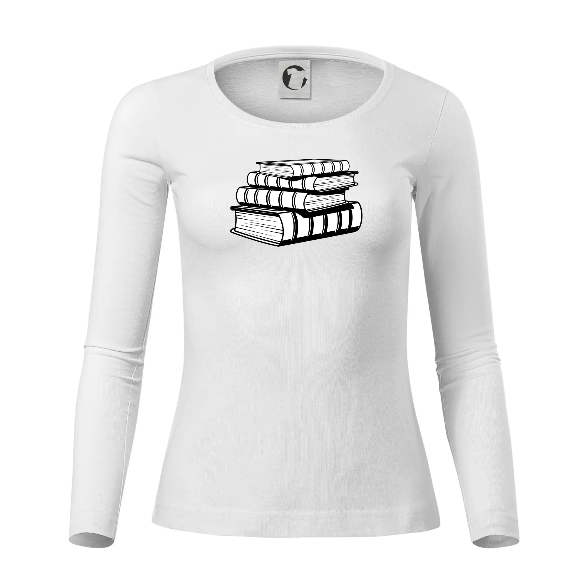 Knihy černobílé na sobě