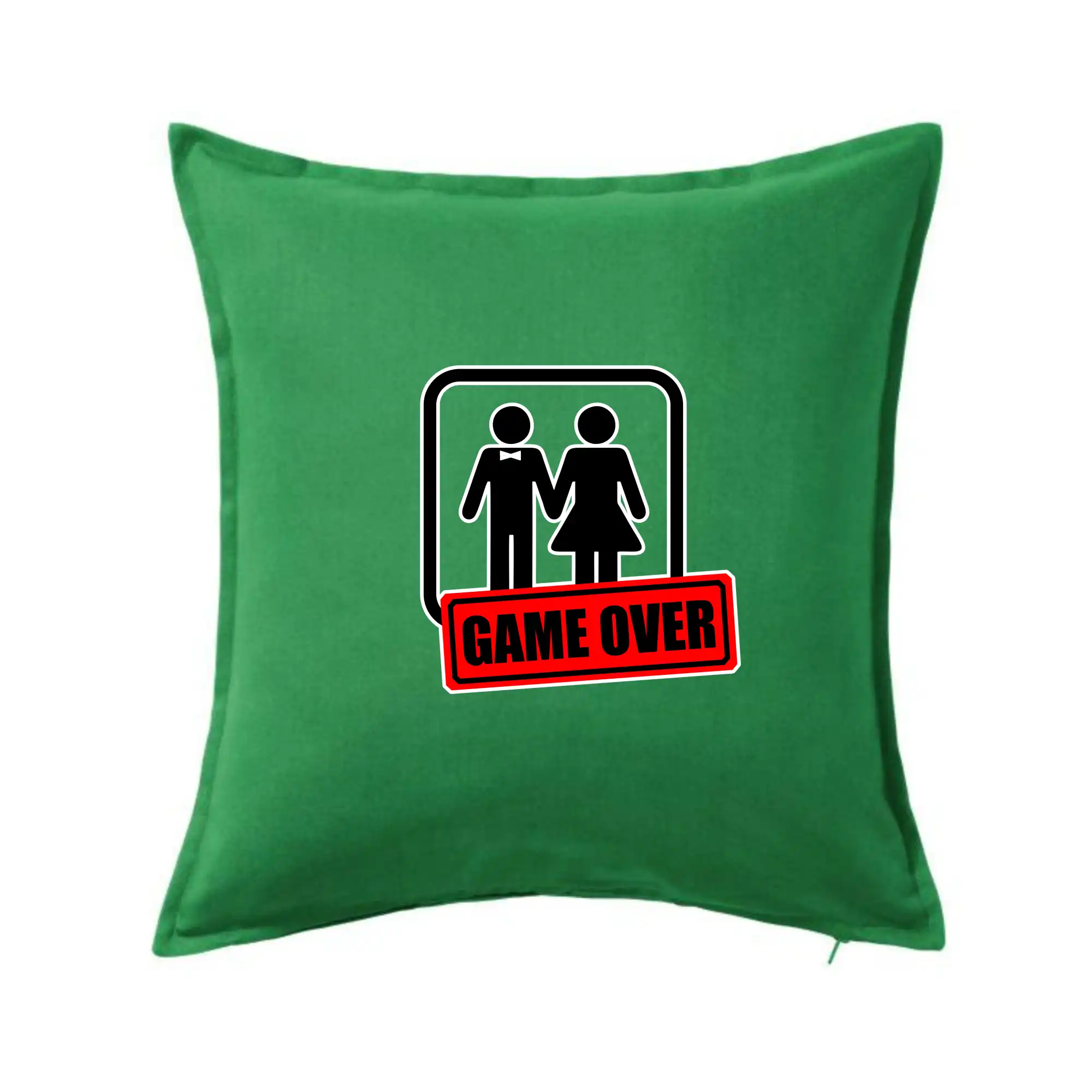 Tričká na rozlúčku so slobodou - Bachelor Party - Game over (hetero) - Vankúš 50x50