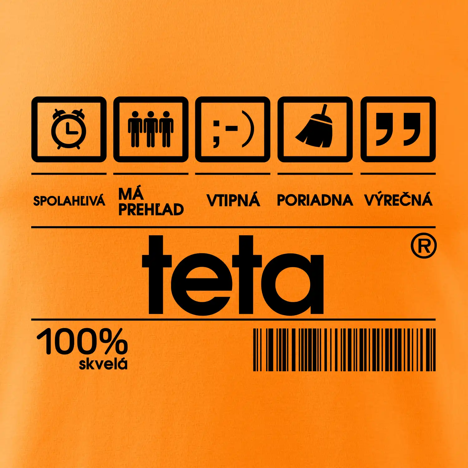 Čiarový kód - teta