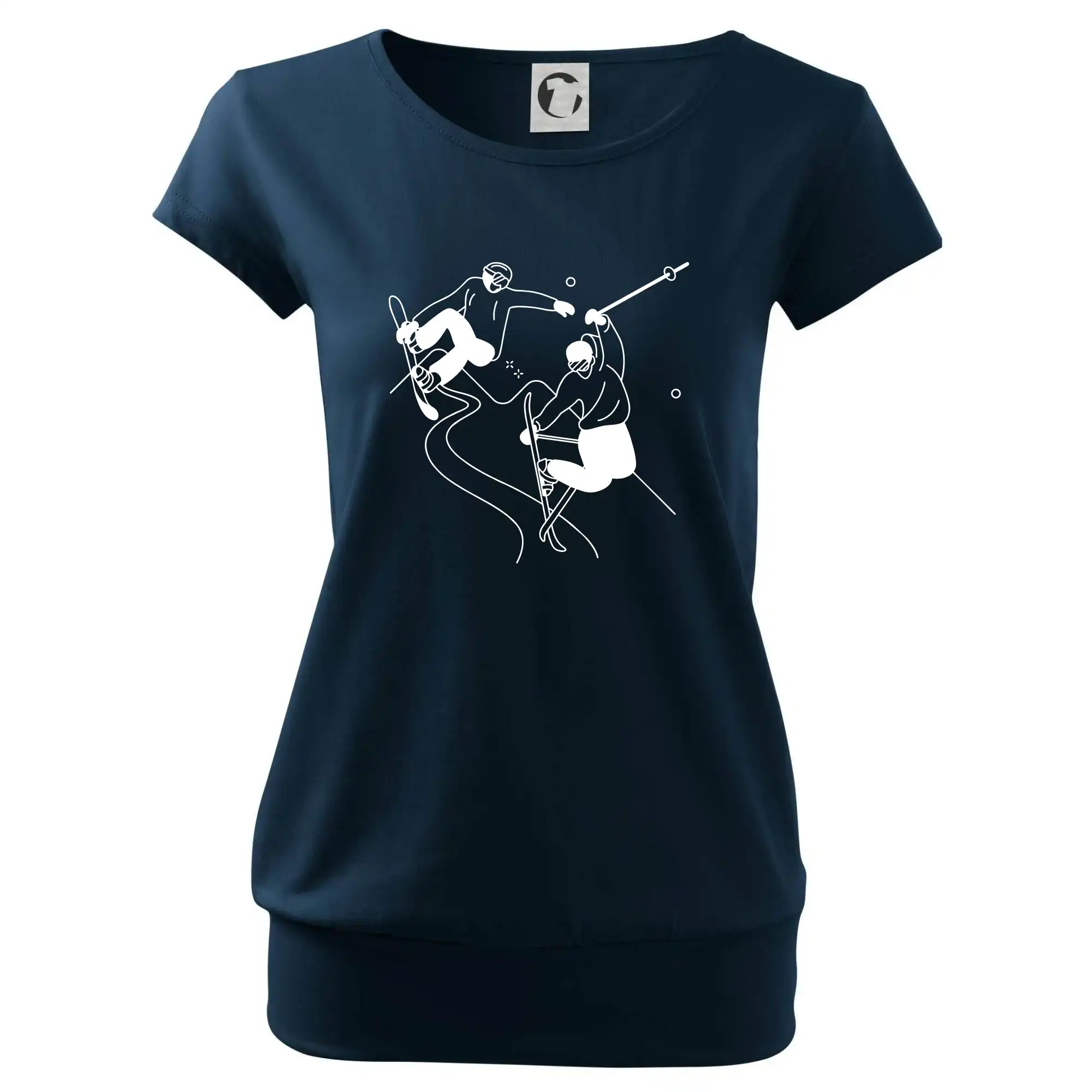 Lyžovaní - kresleny obrázek