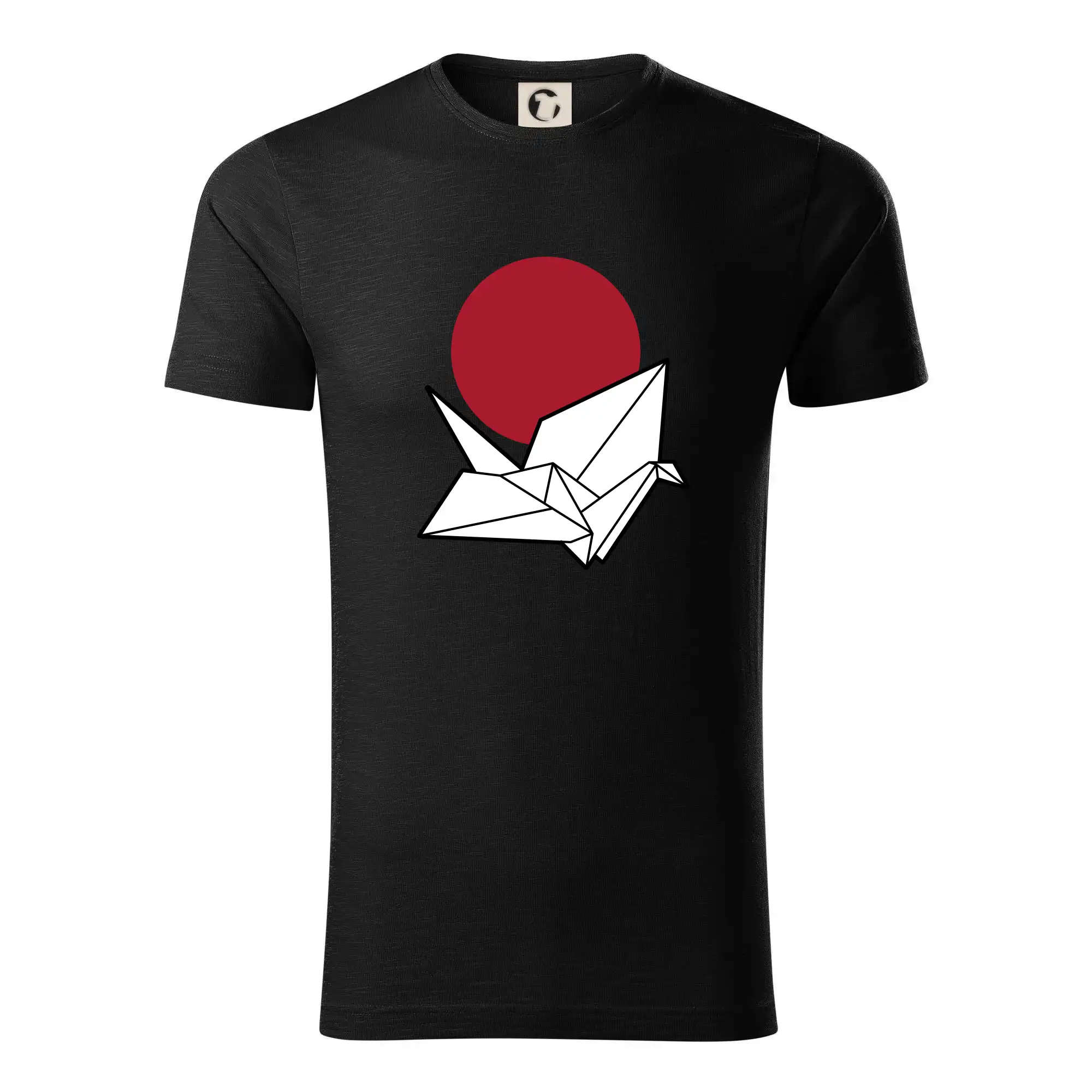 Tričká s japonskou tematikou - Japan culture - origami - Tričko z organickej bavlny