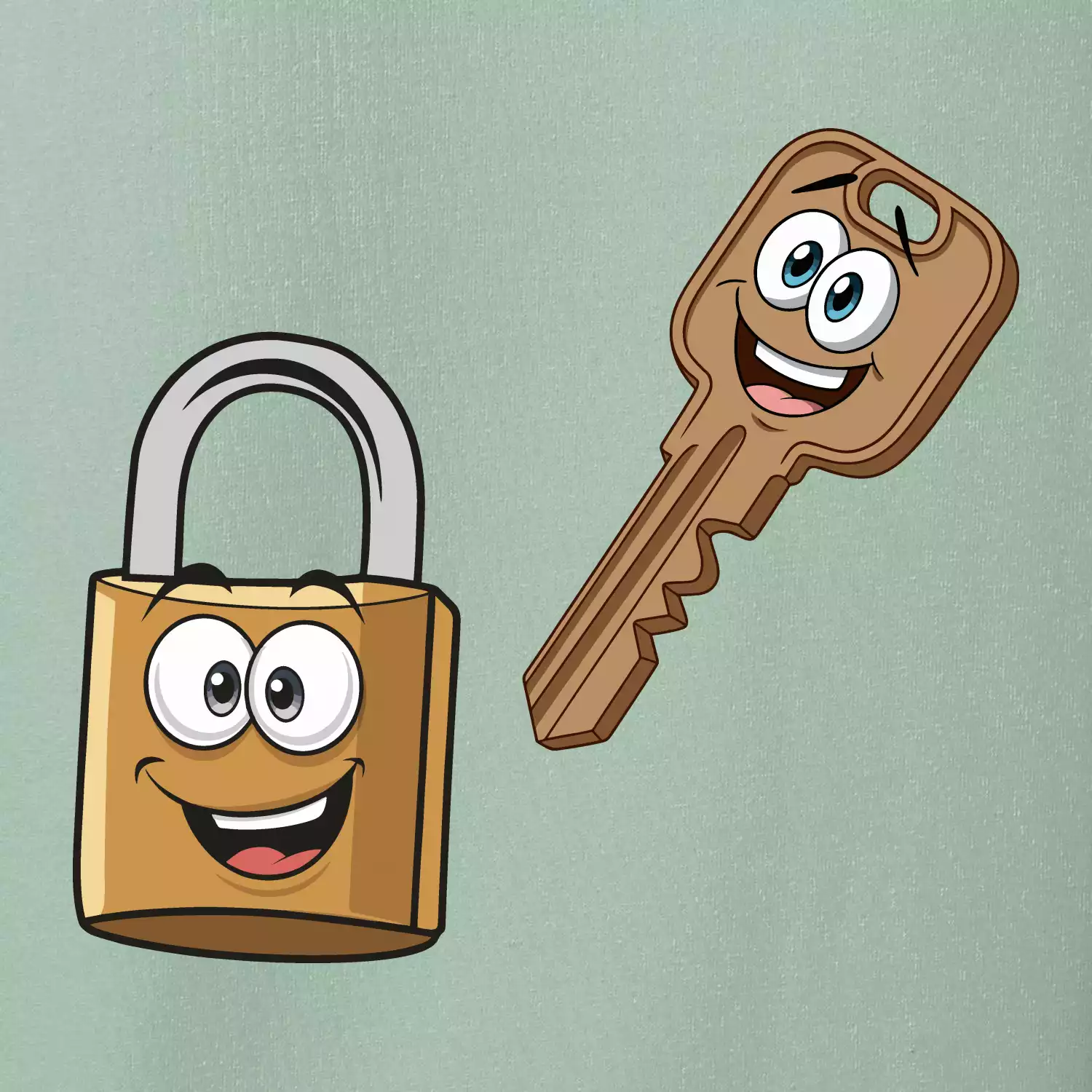 Parové triko - Zámek a klíč