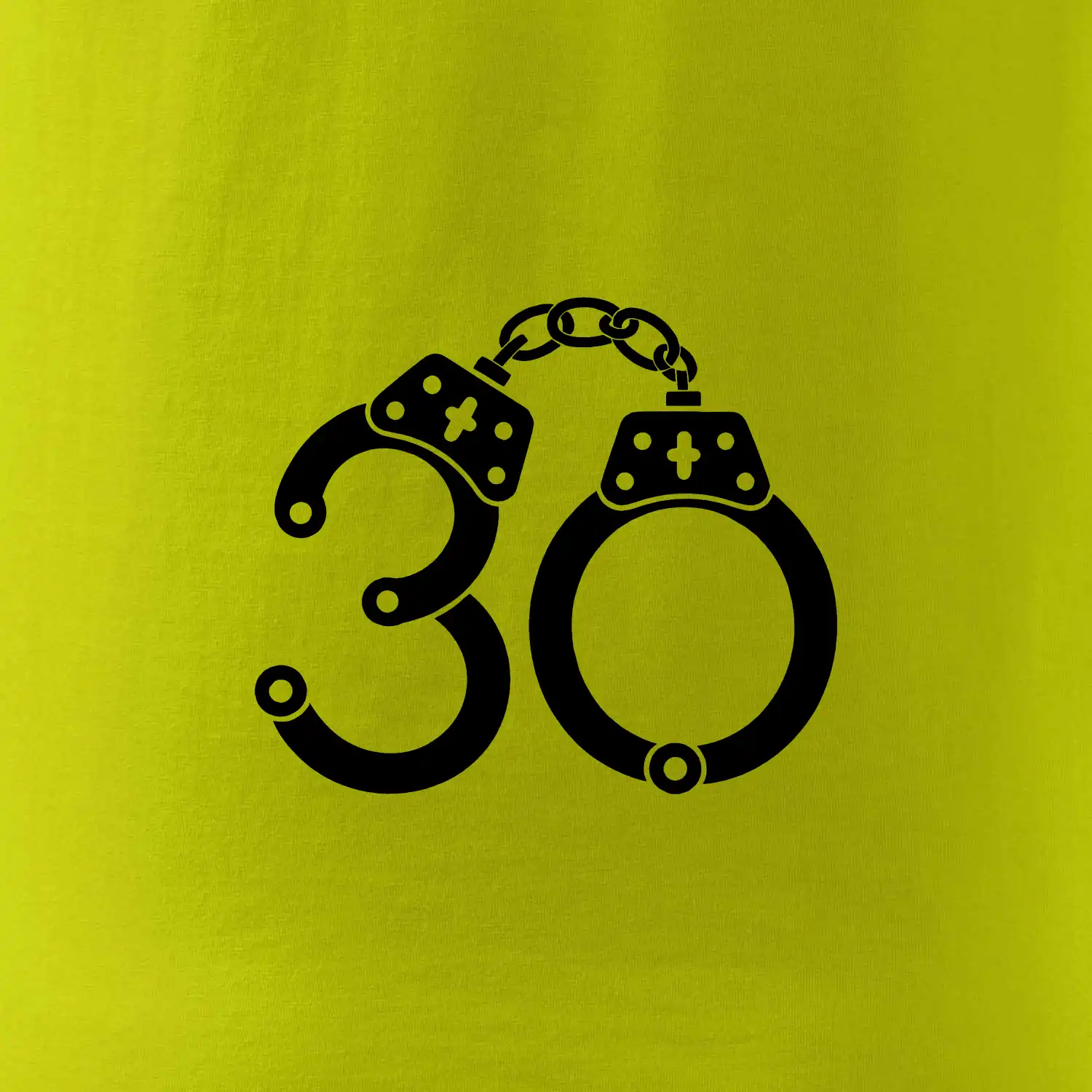 Narozeninové tričko pro policajta - pouta 30