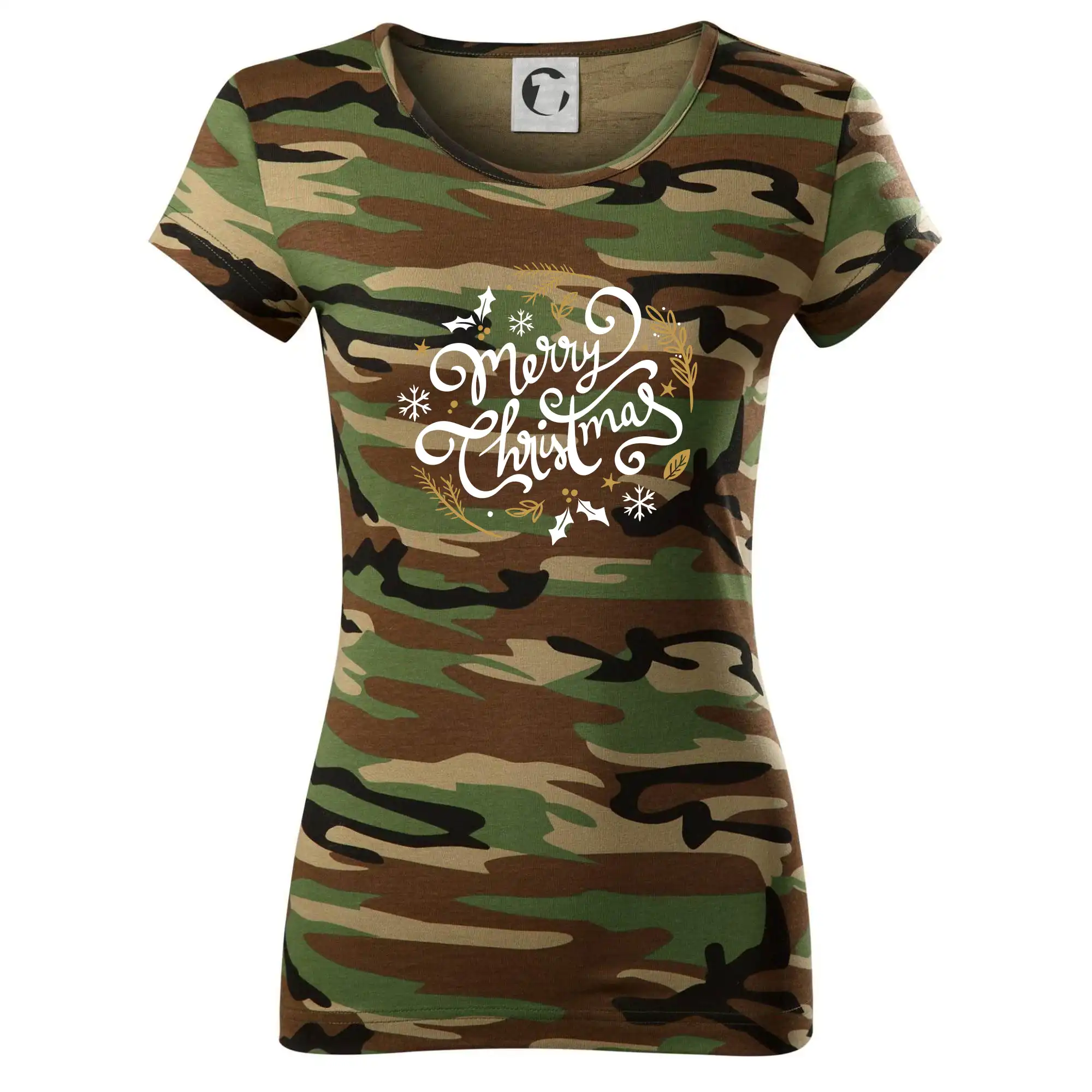 Merry christmas - nápis kulatý