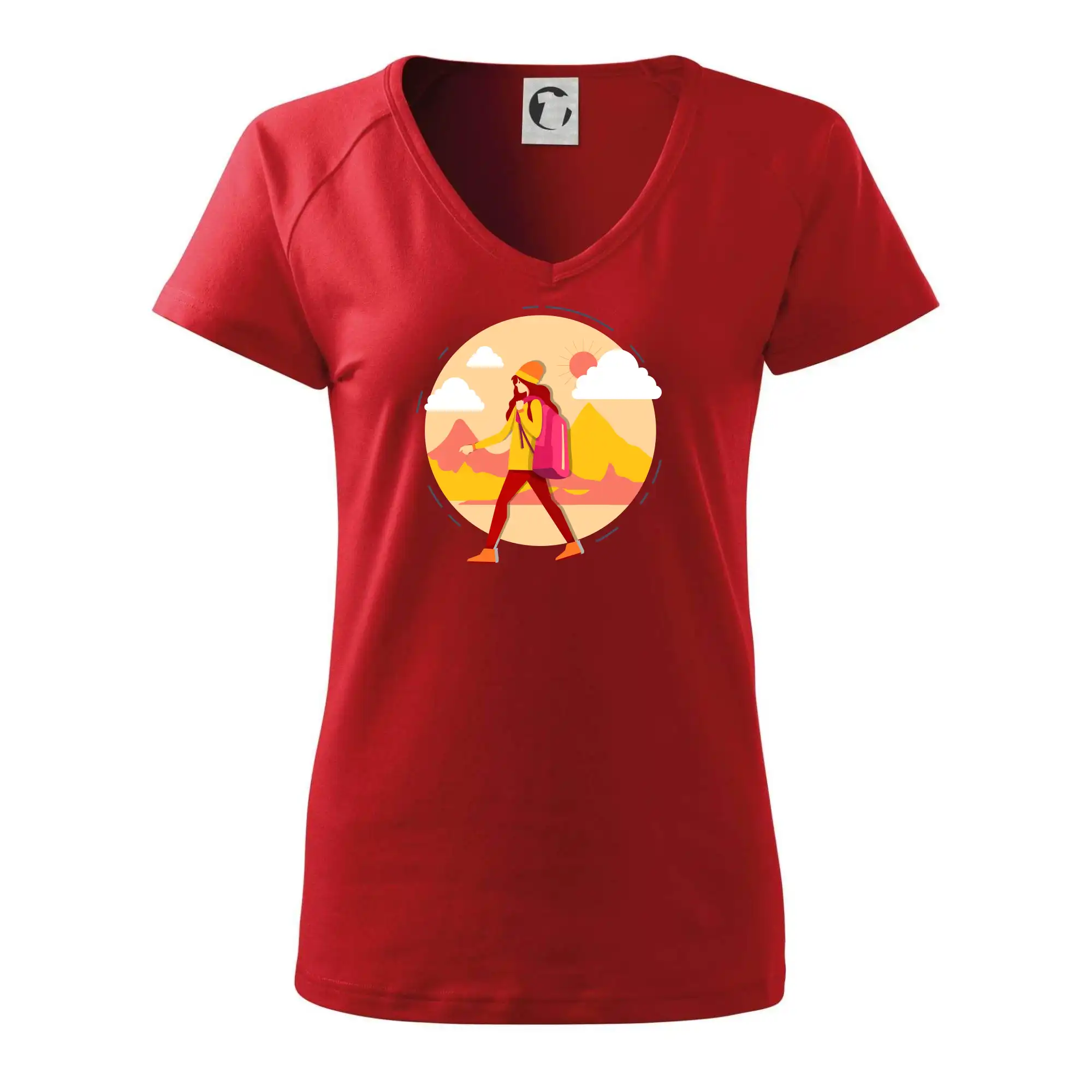 Barevný párový motiv na hory