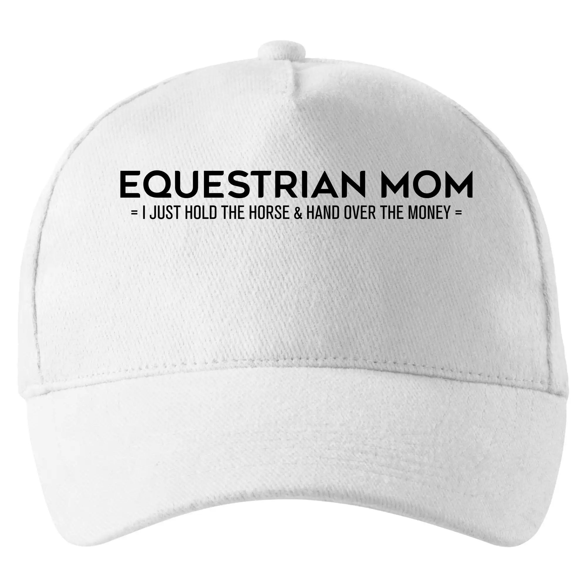 Tričká s koňmi - Equestrian dad - mom - Šiltovka so zahnutým šiltom a mosaznou sponou