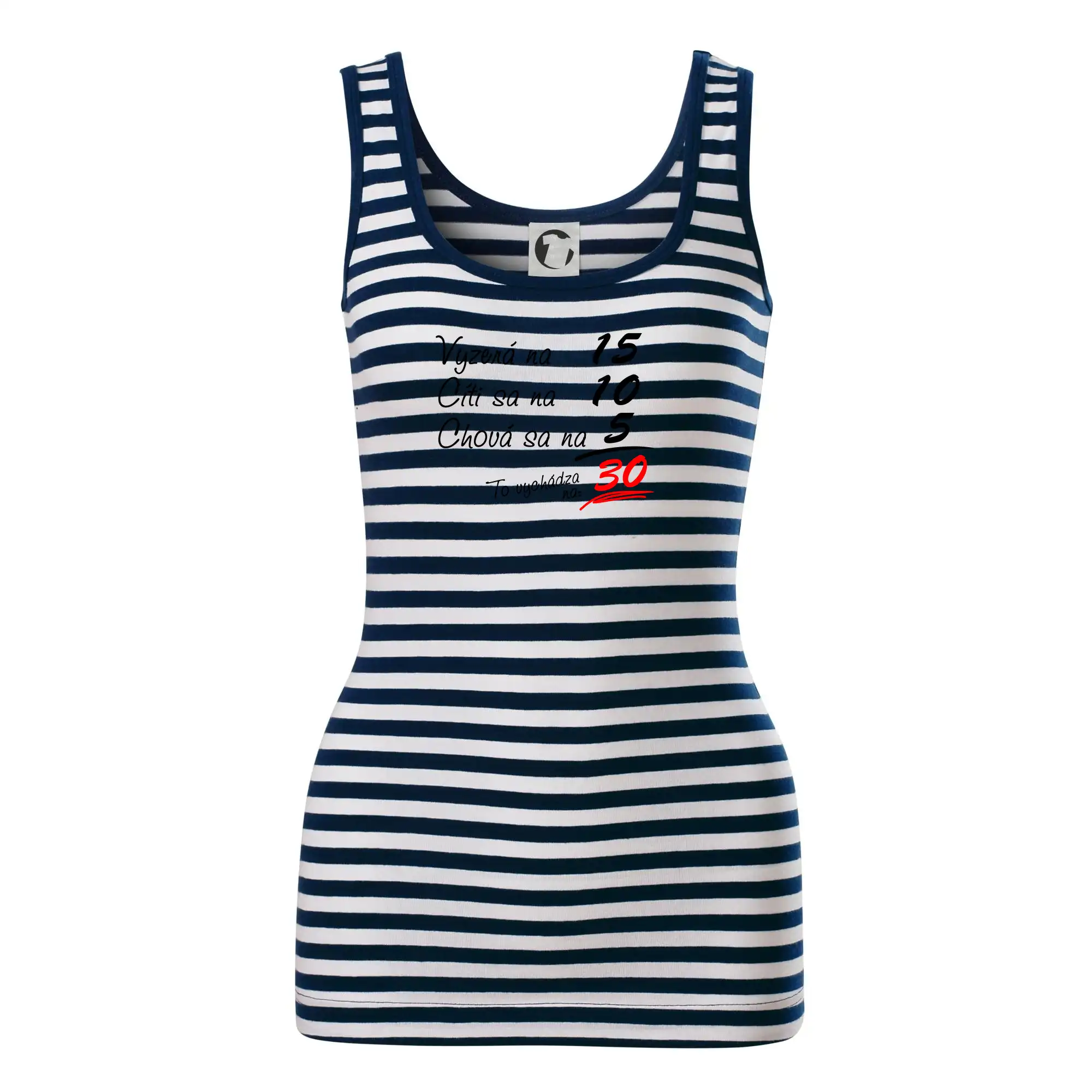 Tričko k tridsiatke - Vyzerá, cíti sa, chová sa - 30 rokov - Sailor tielko na vodu