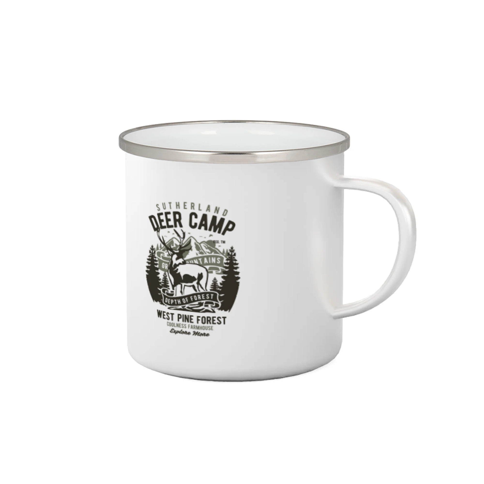 Trička na kempovanie - Deer Camp - Plecháčik