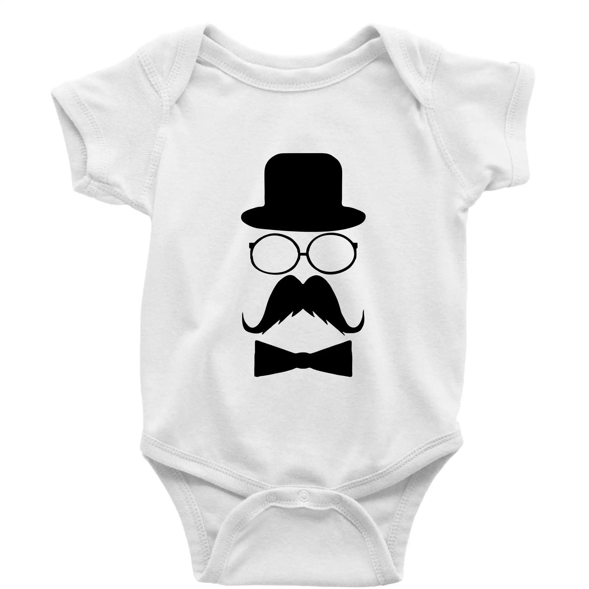 Tričká s fúzikmi - Mustache pán - Body dojčenské s krátkym rukávom