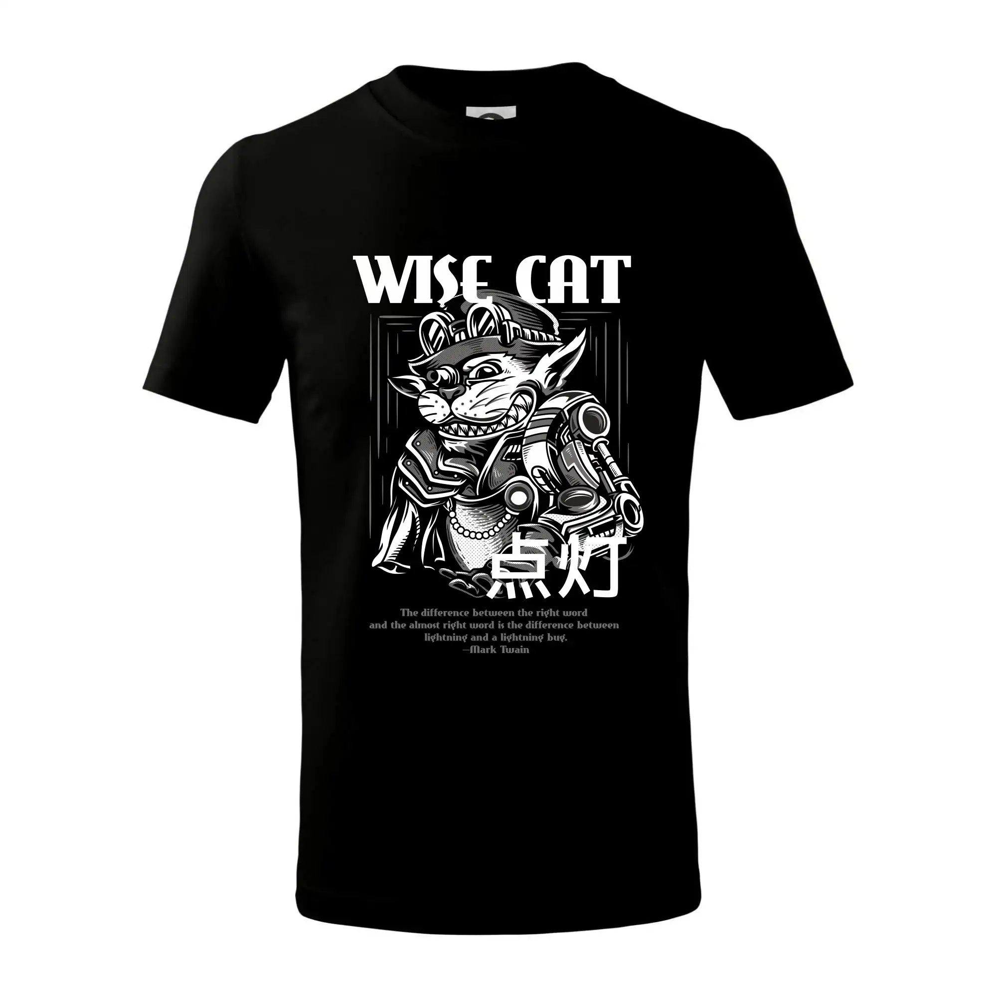 Tričká s potlačou steampunk - Steam punk wise cat - Tričko detské bavlnené