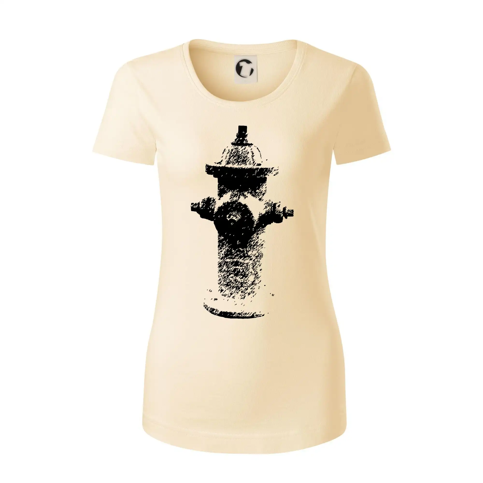 Originálne tričká pre hasičov - Hasičský hydrant americký - Dámske tričko z organickej bavlny Origin (GOTS)