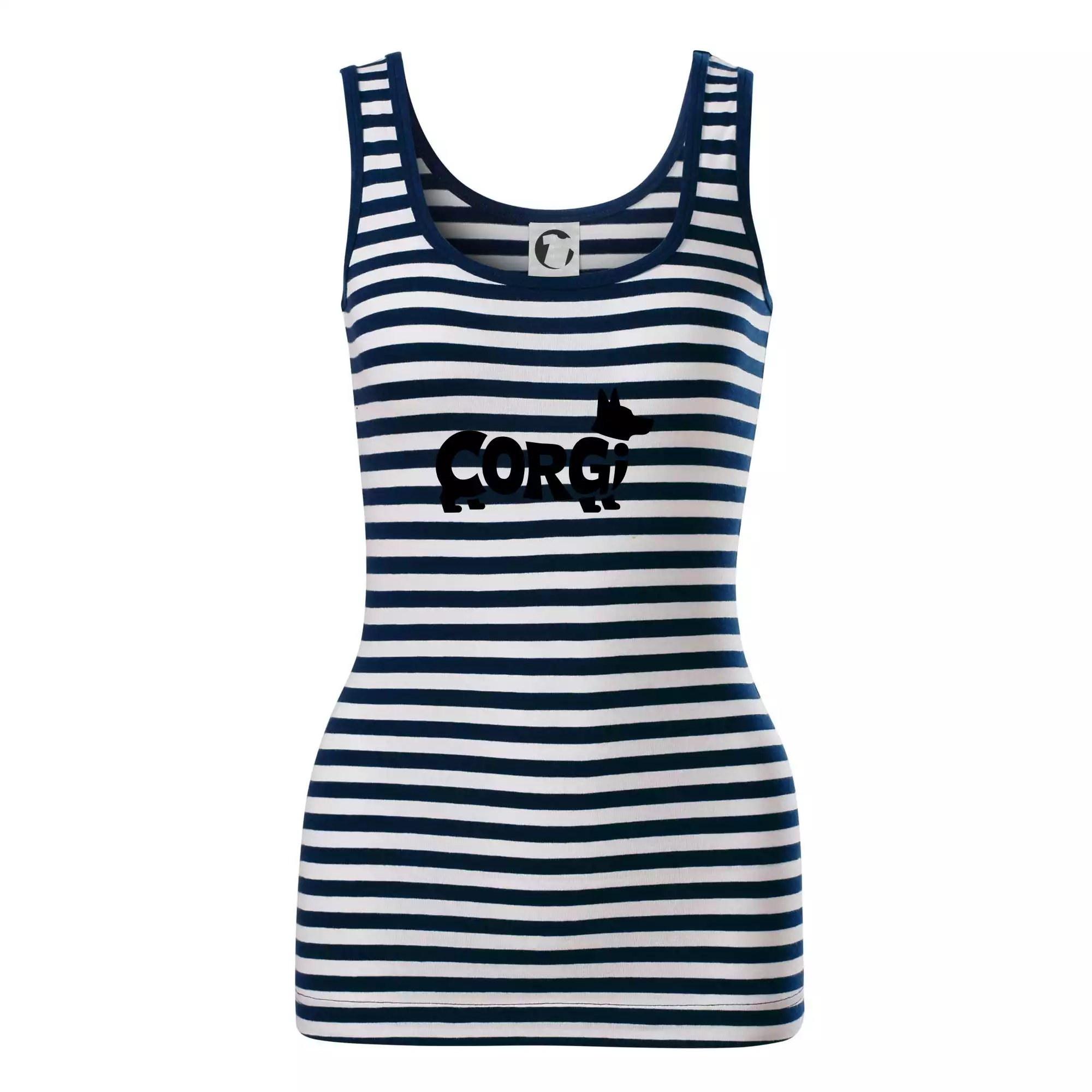 Corgi nápis v těle