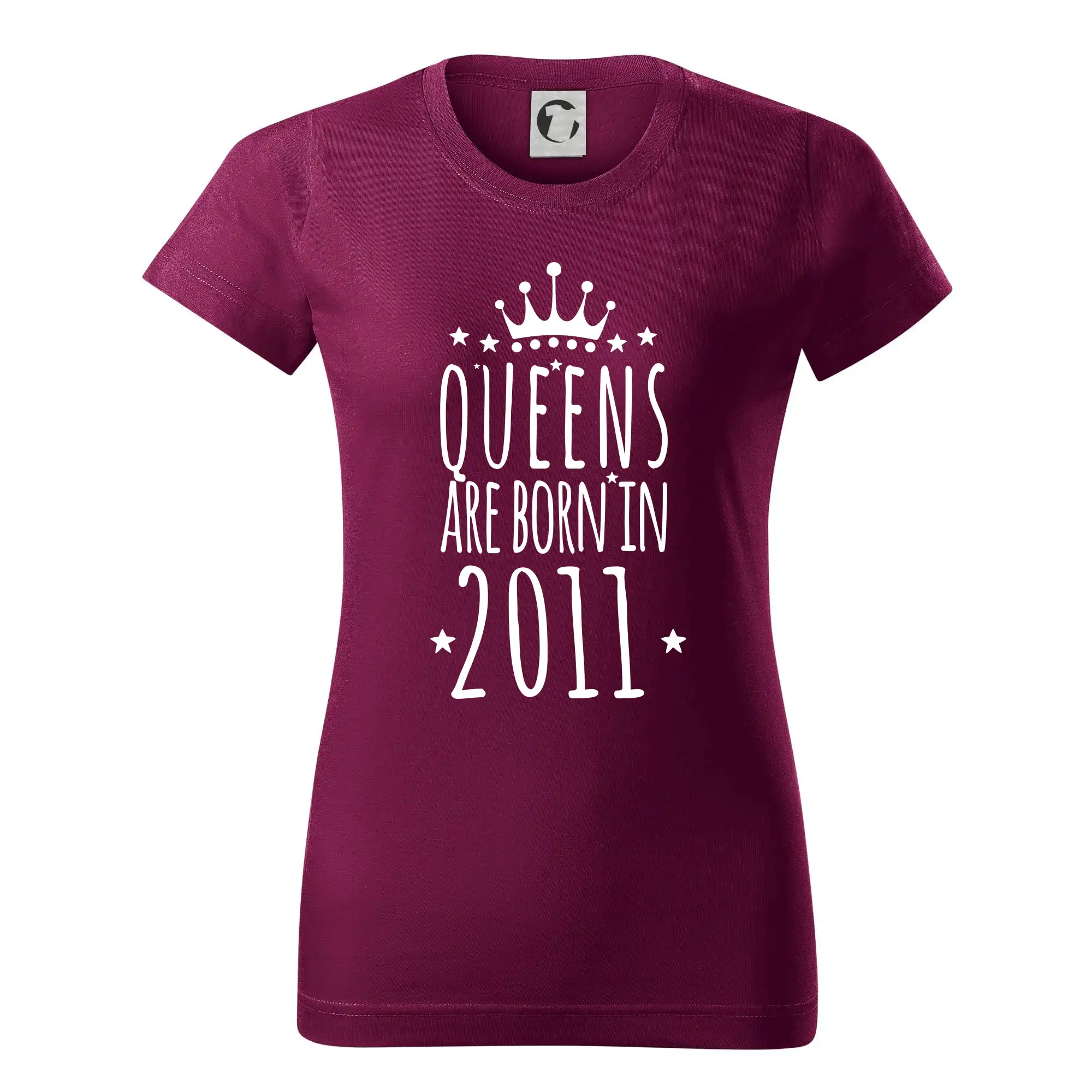 Queens are born in 2011 - Dámske tričko basic - ľahko voľnejšie a dlhšie