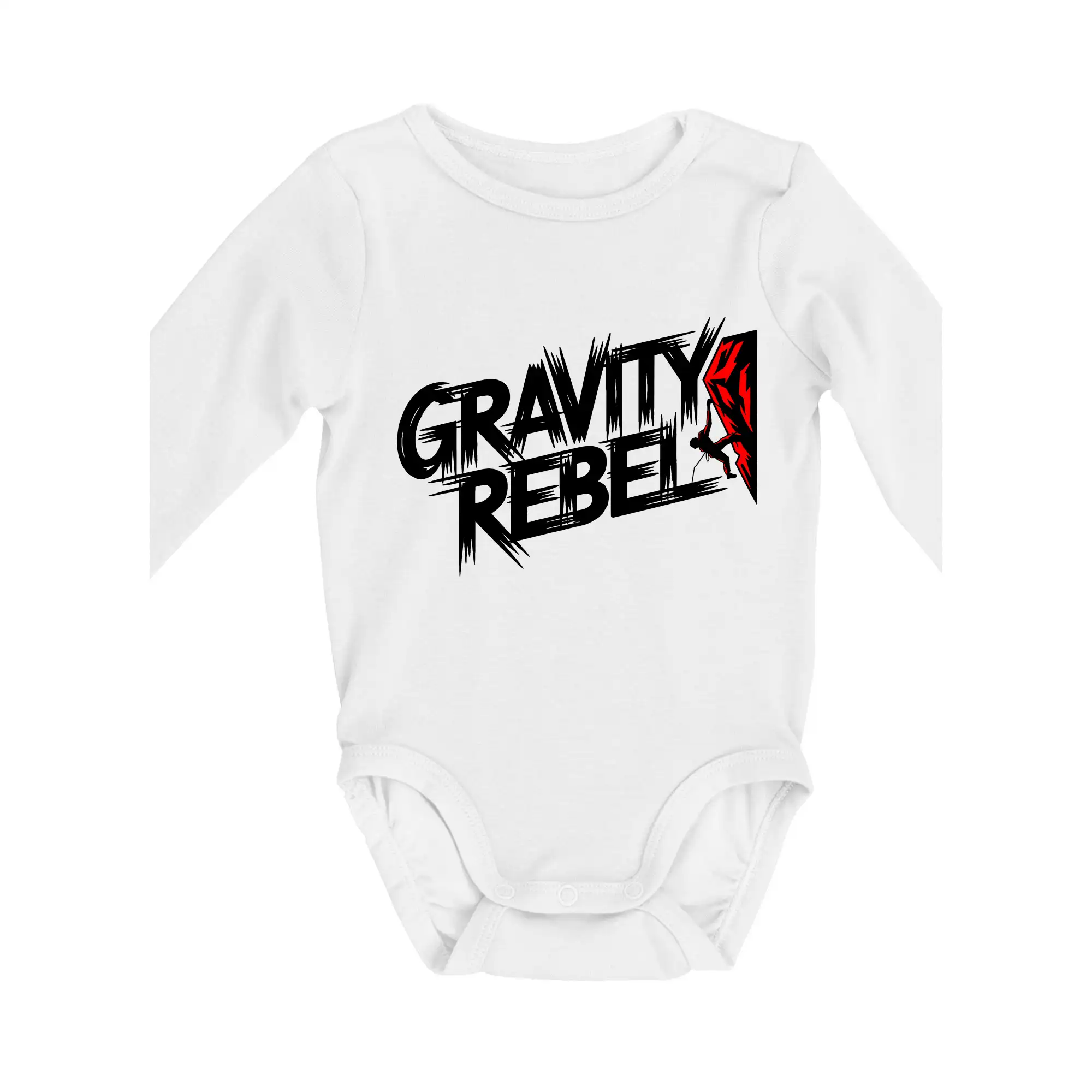 Trička pro horolezcov - Gravity rebel - Body dojčenské s dlhým rukávom