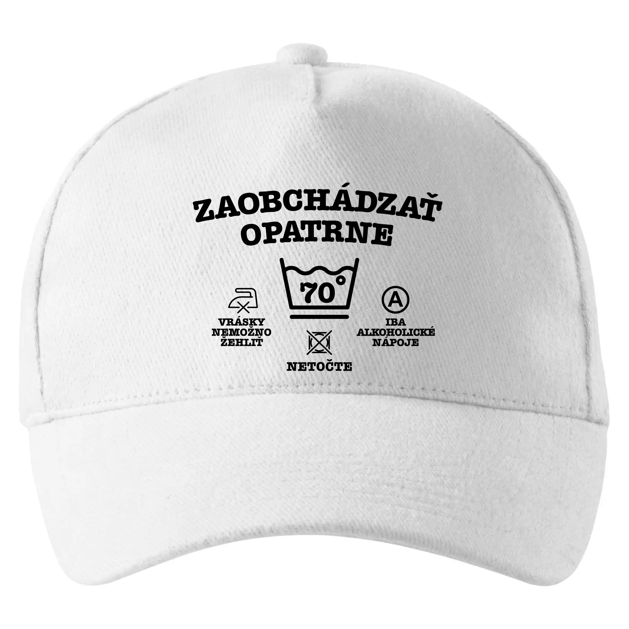 Tričká k narodeninám - Zaobchádzať opatrne 70 - Šiltovka so zahnutým šiltom a mosaznou sponou