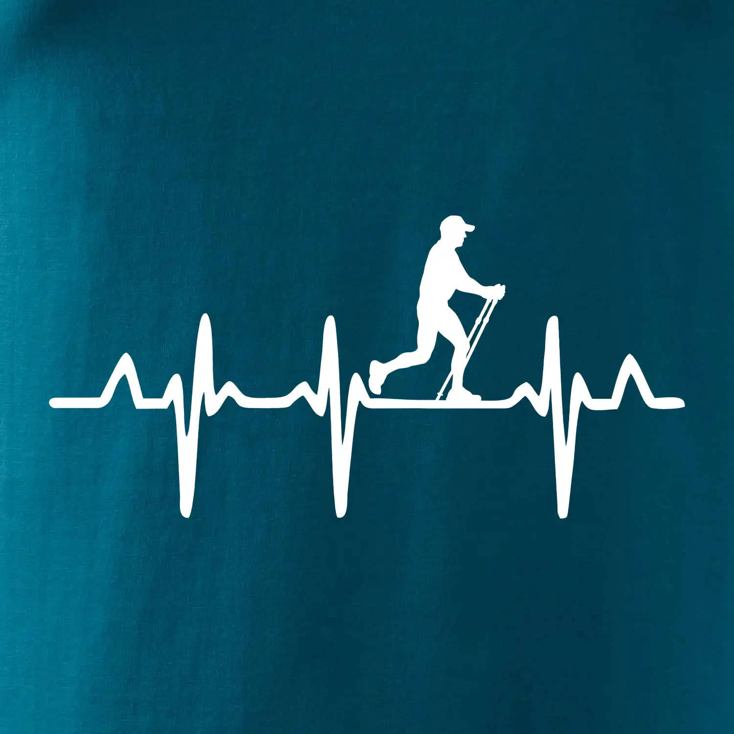 EKG nordic walking muž