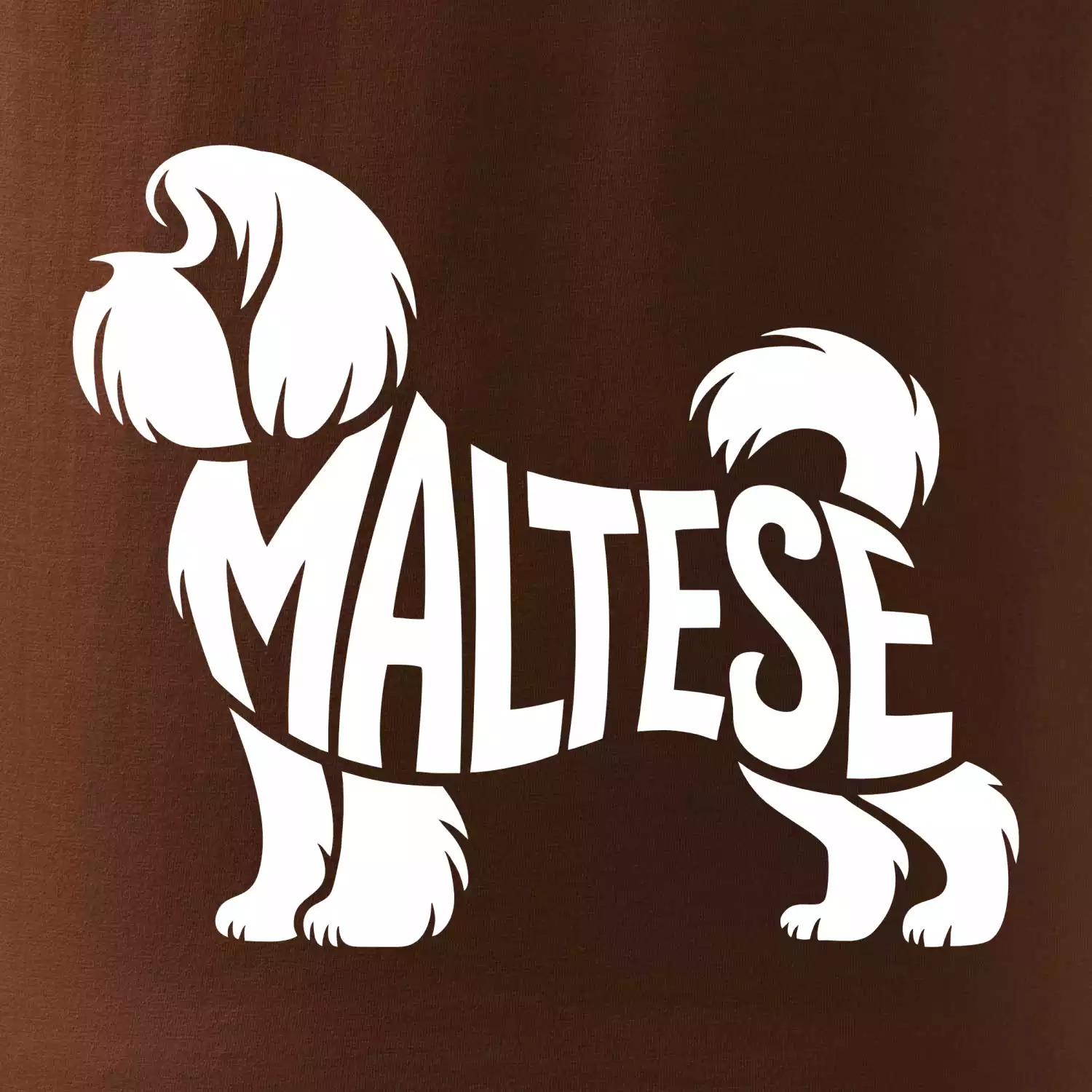 Maltézský psík nápis v těle