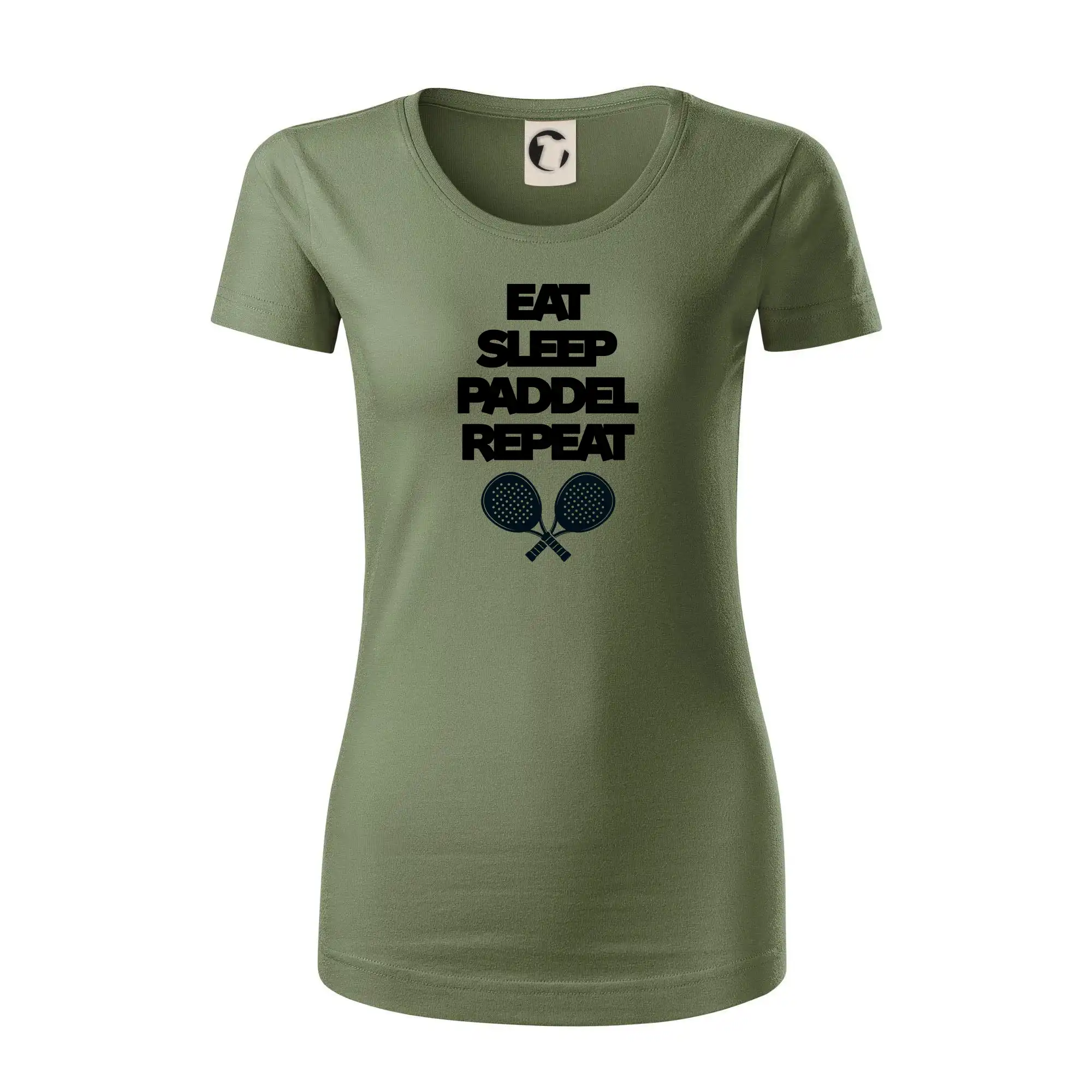 Eat sleep paddel repeat pod sebou