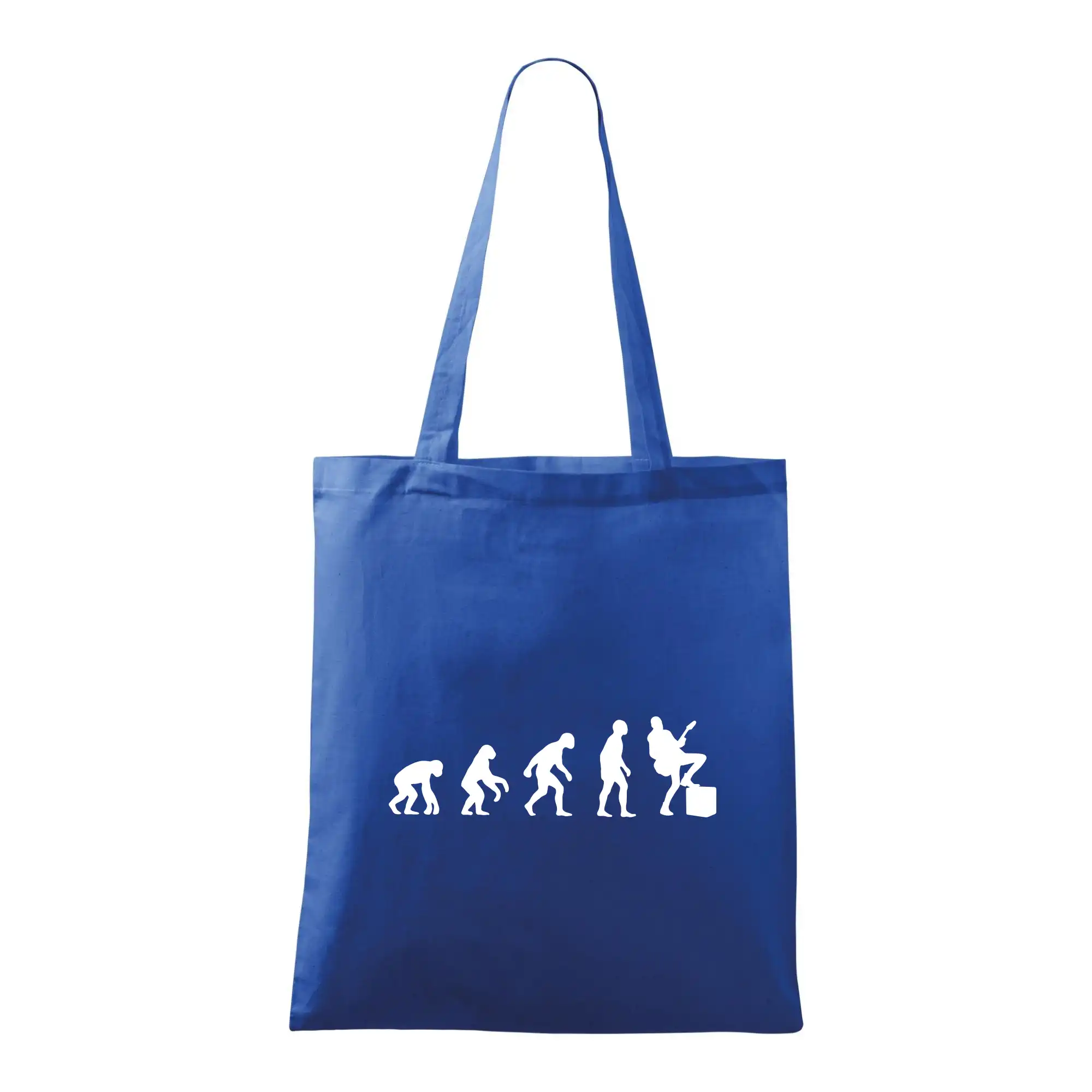 Evolúcia gitarista - noha na kombe - Taška bavlnená