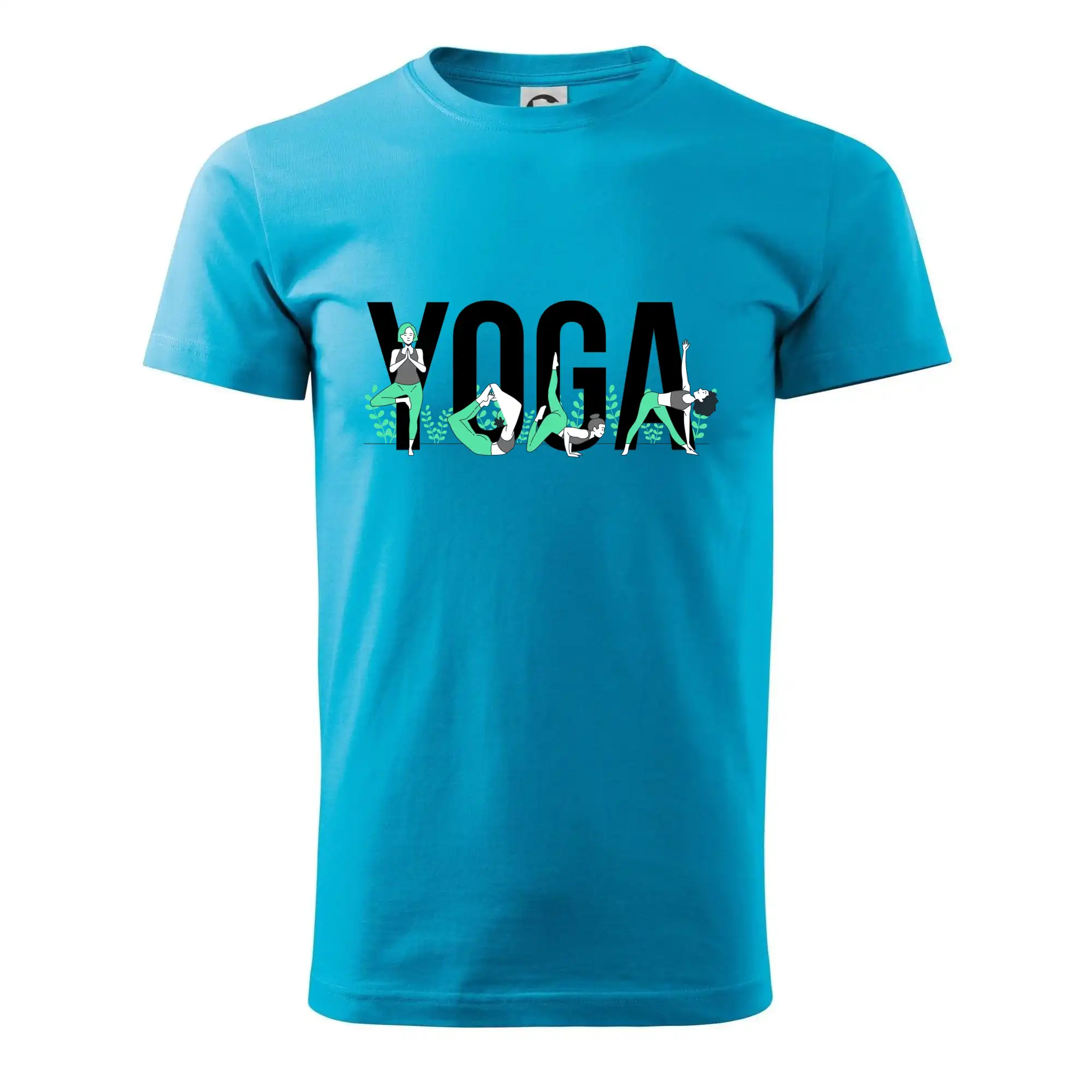 Yoga nápis barevný