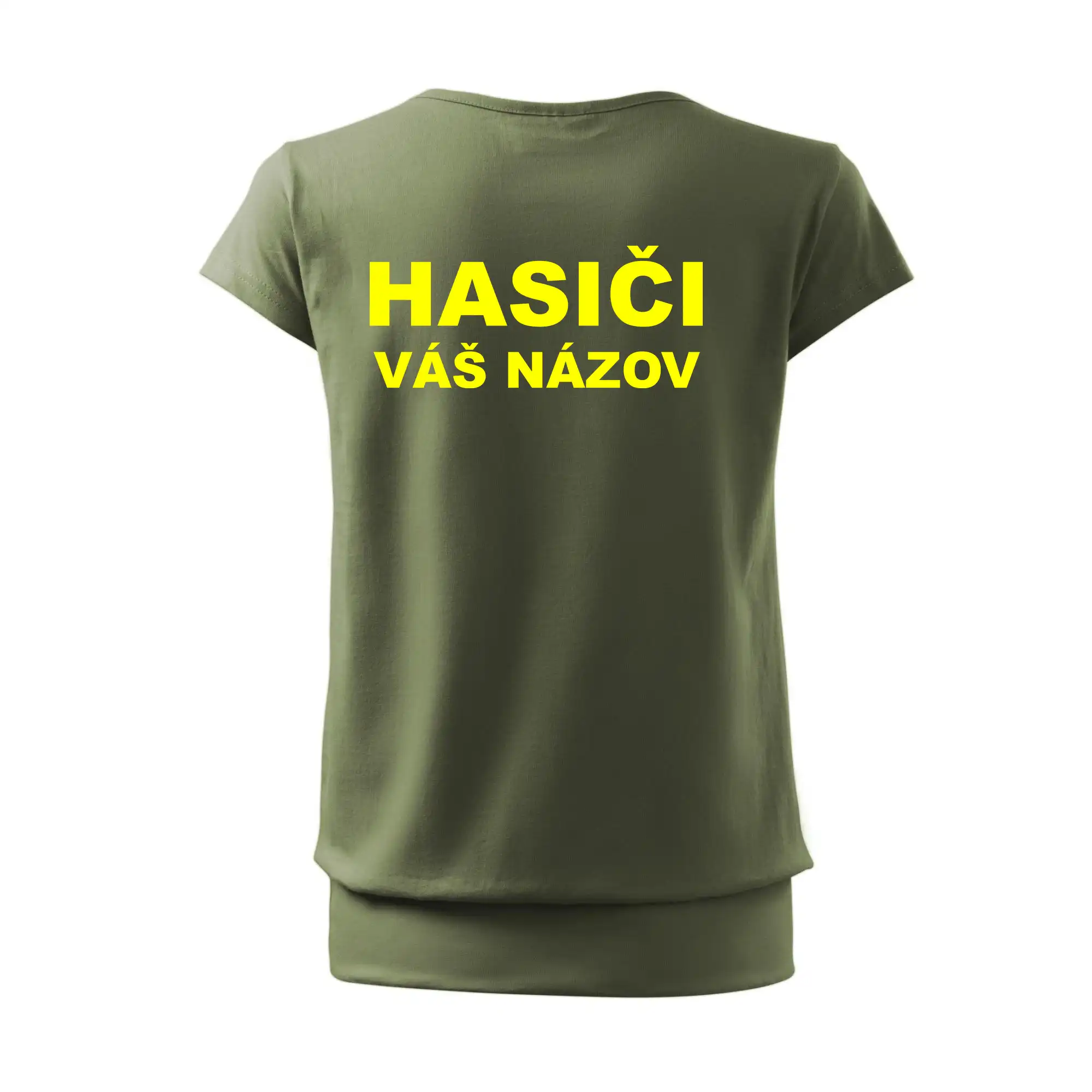 Hasiči - žltý nápis - váš názov zboru
