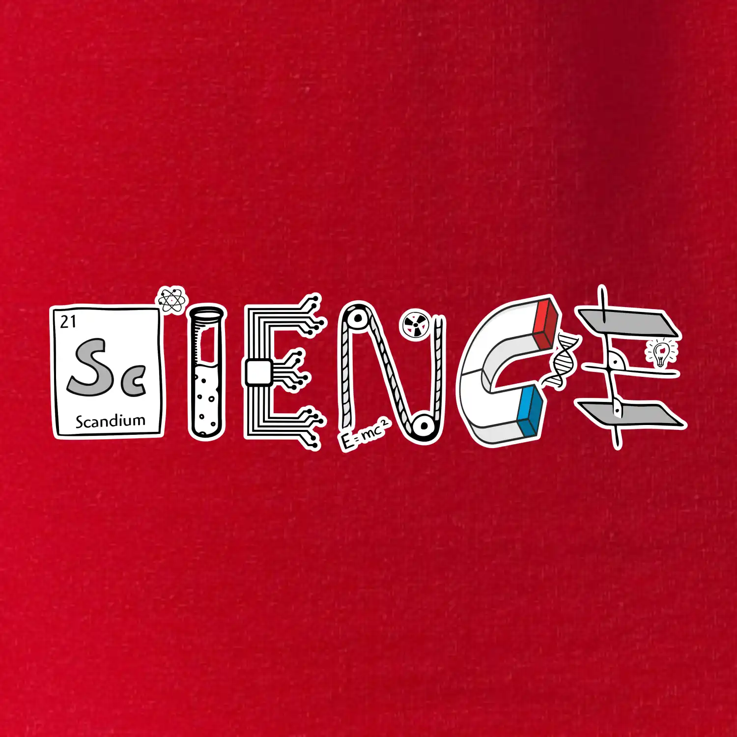 Science věda nápis