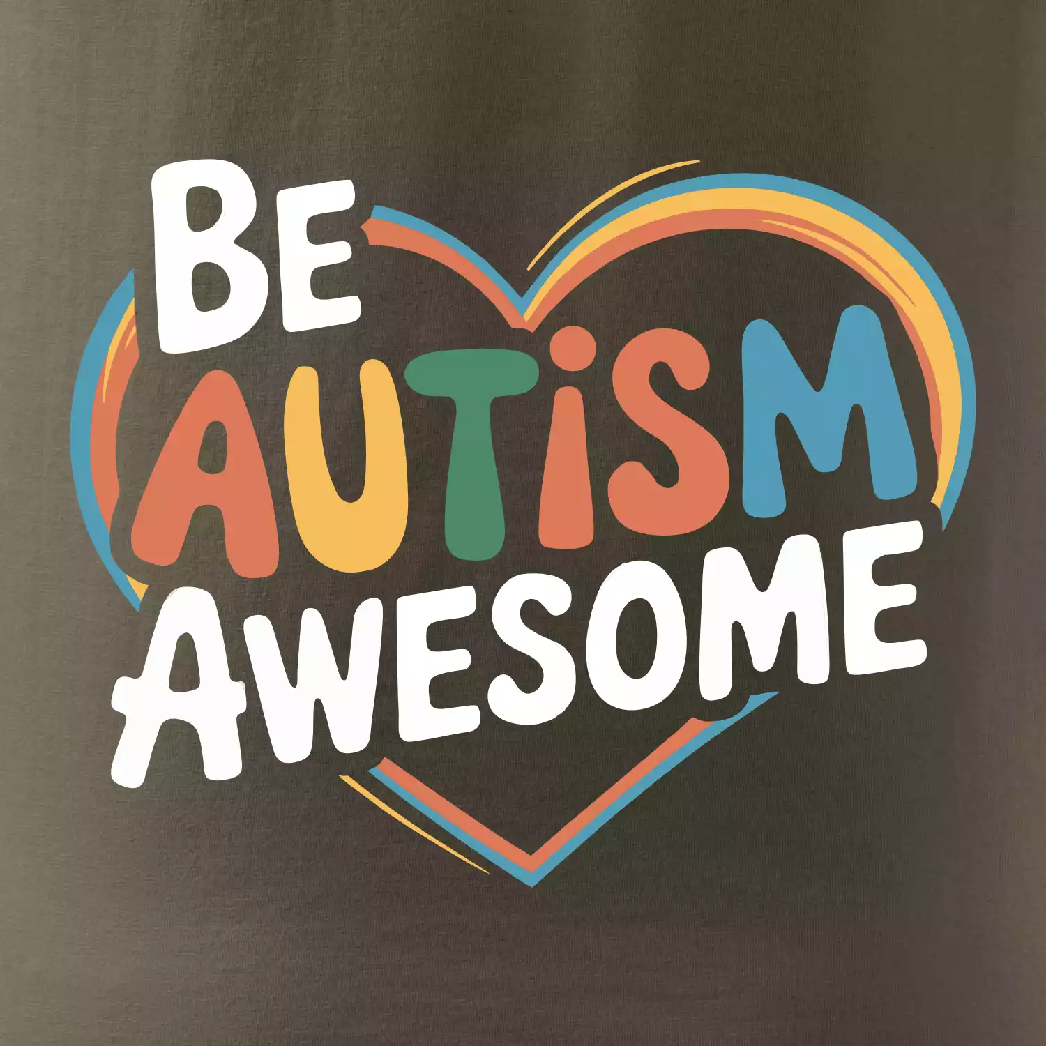 Be autism awesome srdce
