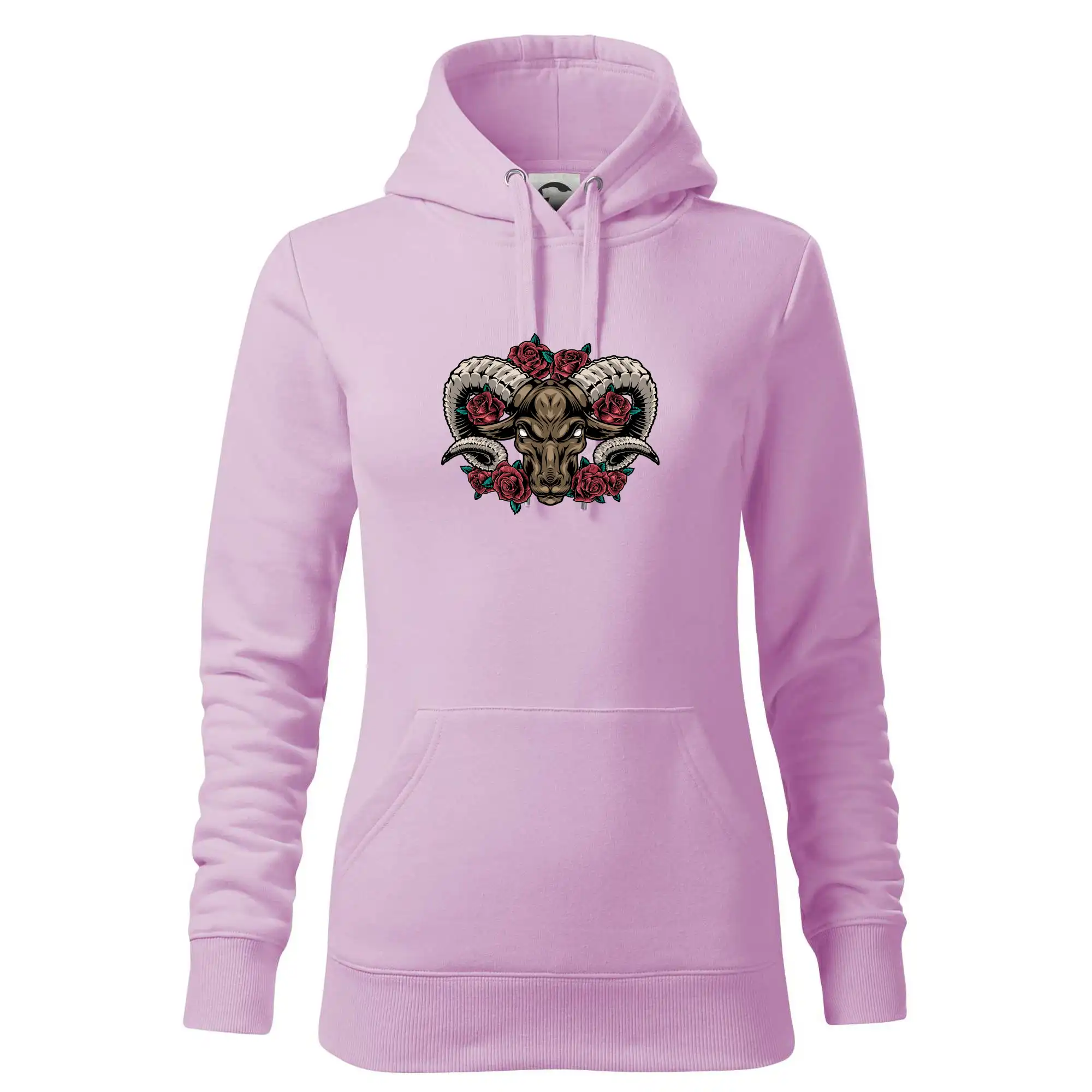 Hlava berana s růžemi