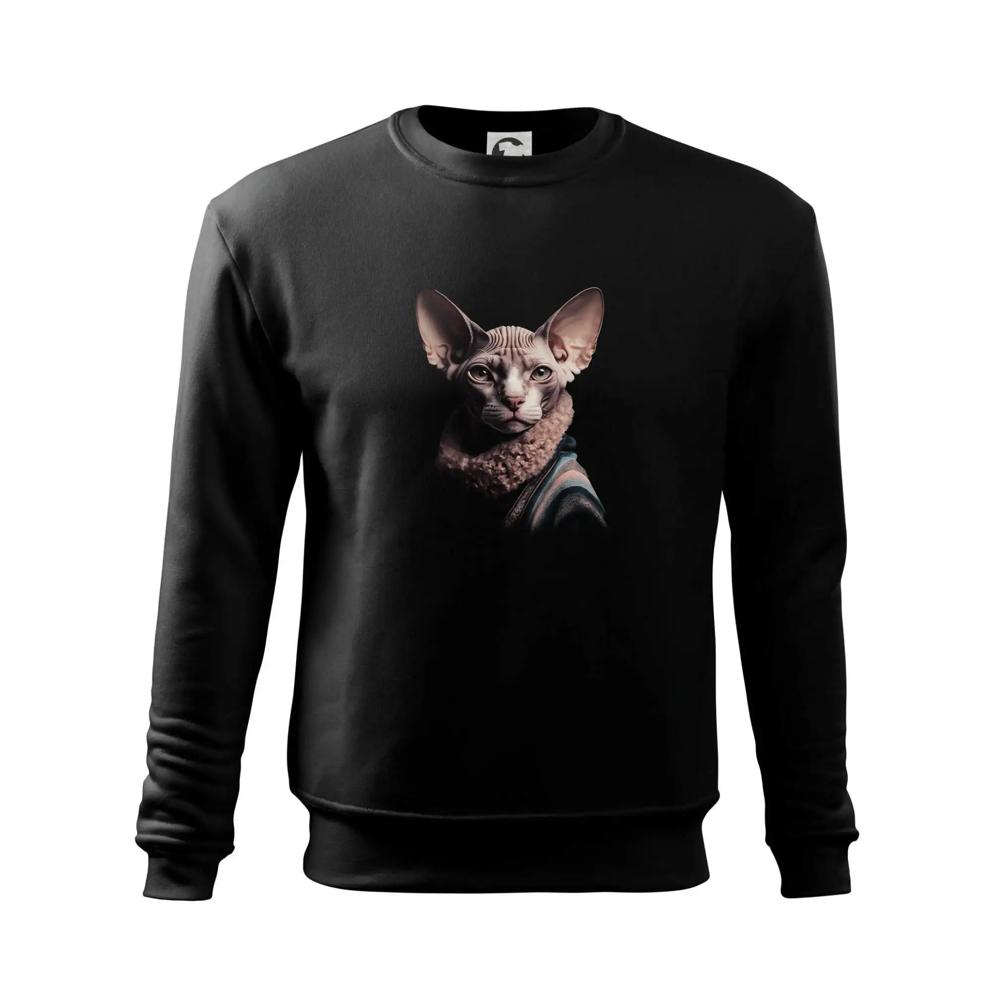 Kočka sphynx s límcem
