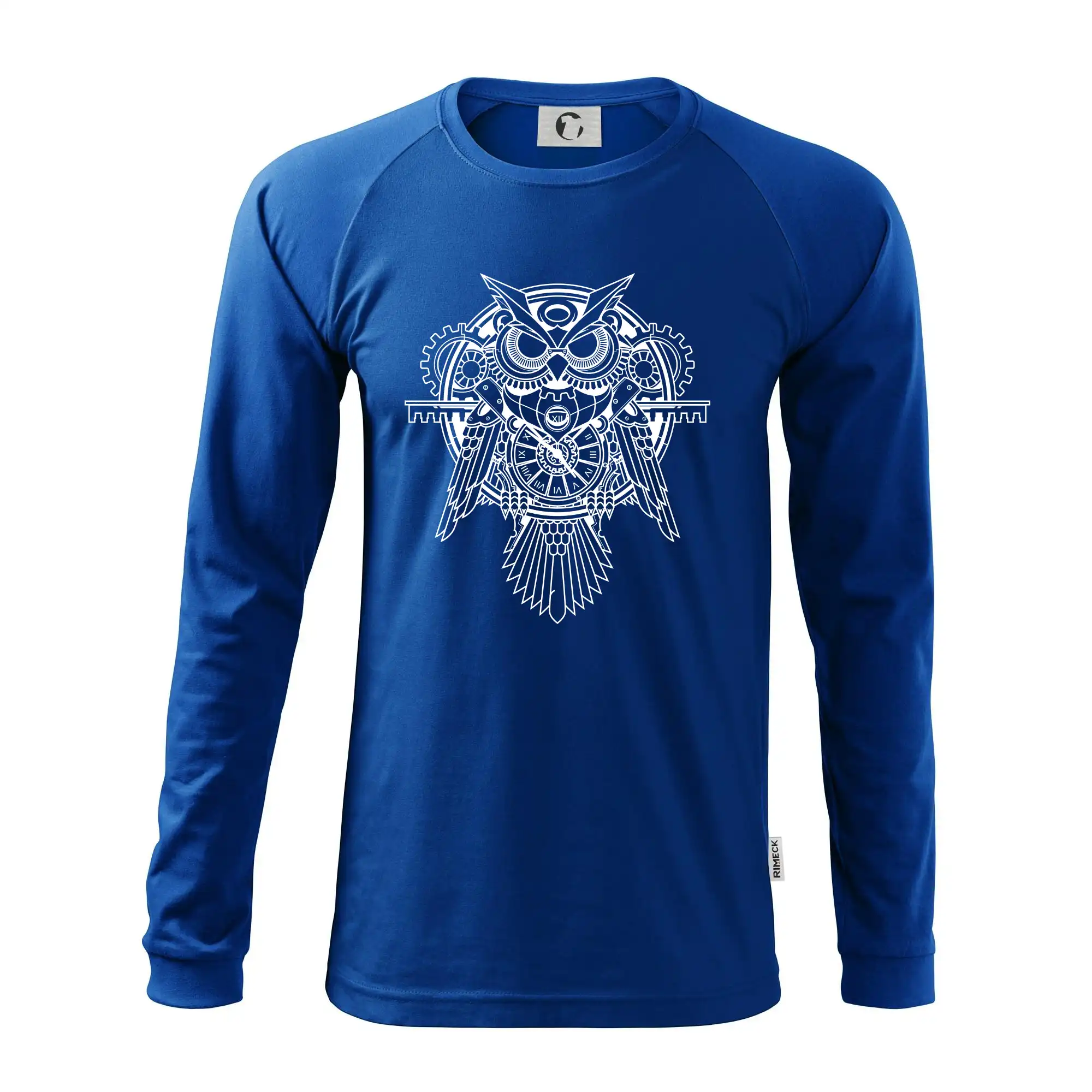 Steampunk sova černobílá