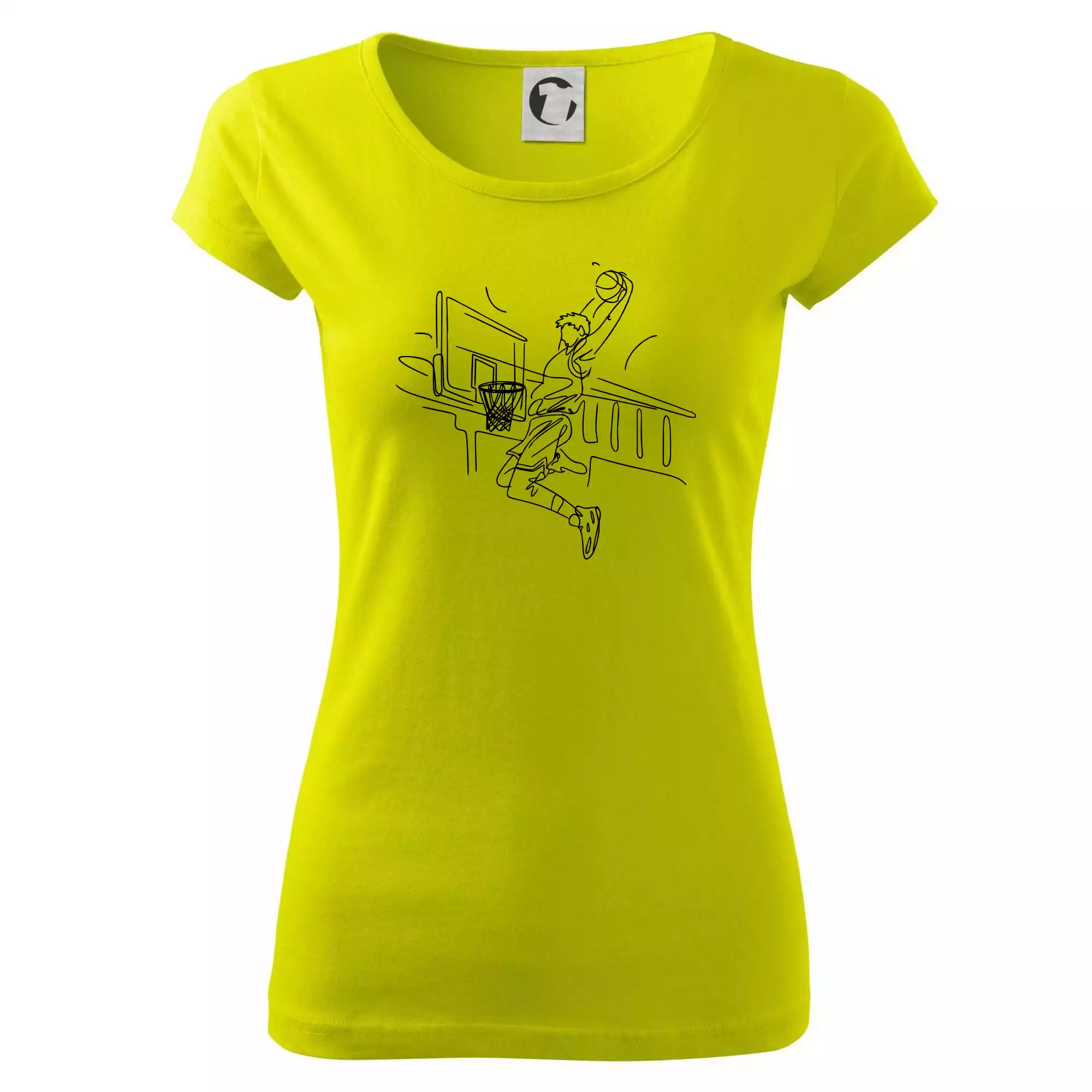 Basketbalista jedním tahem - výskok