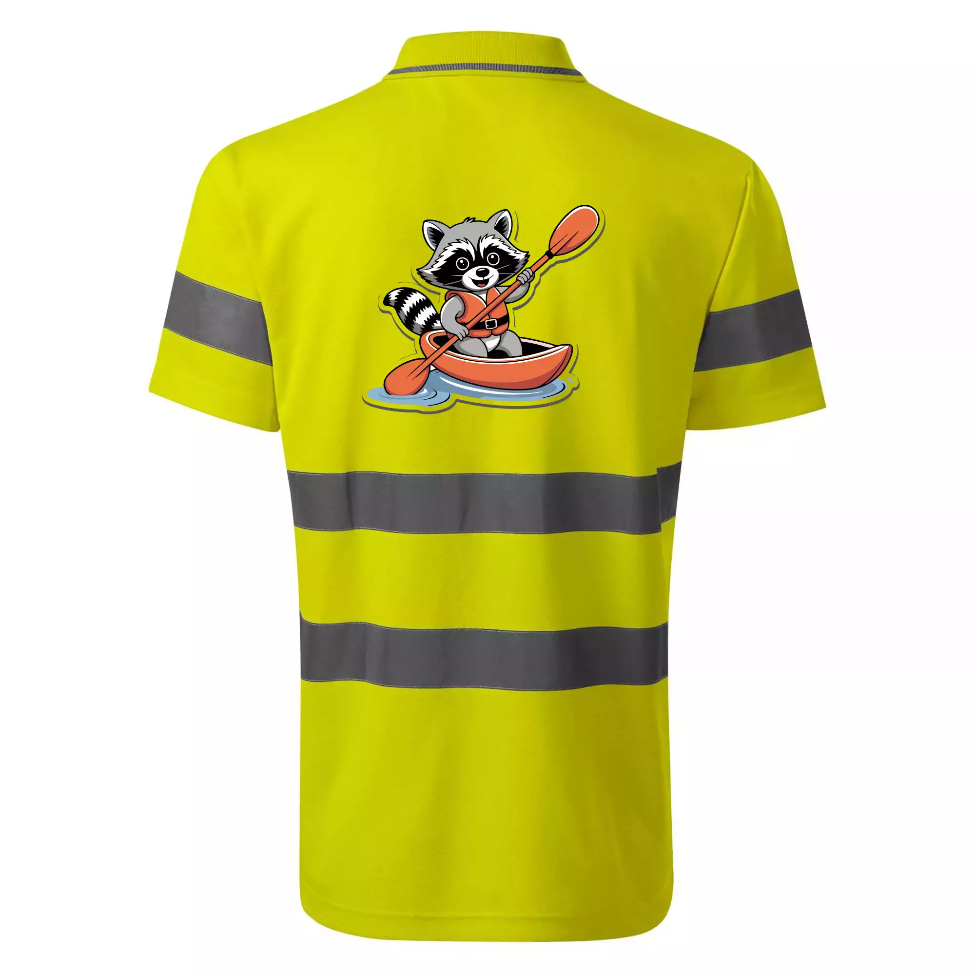 Mýval v kajaku kreslený