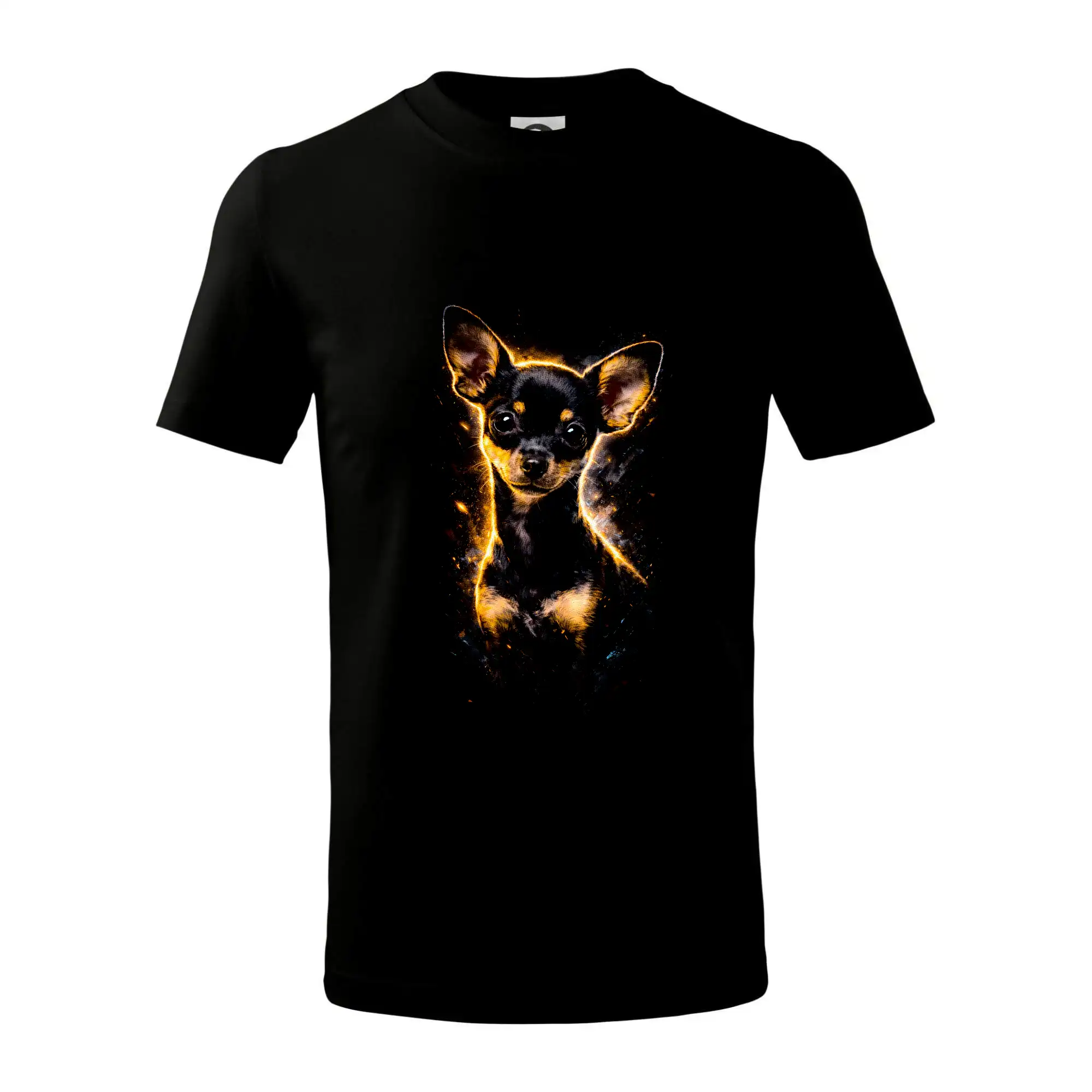 Obrázek  polotón čivava černá