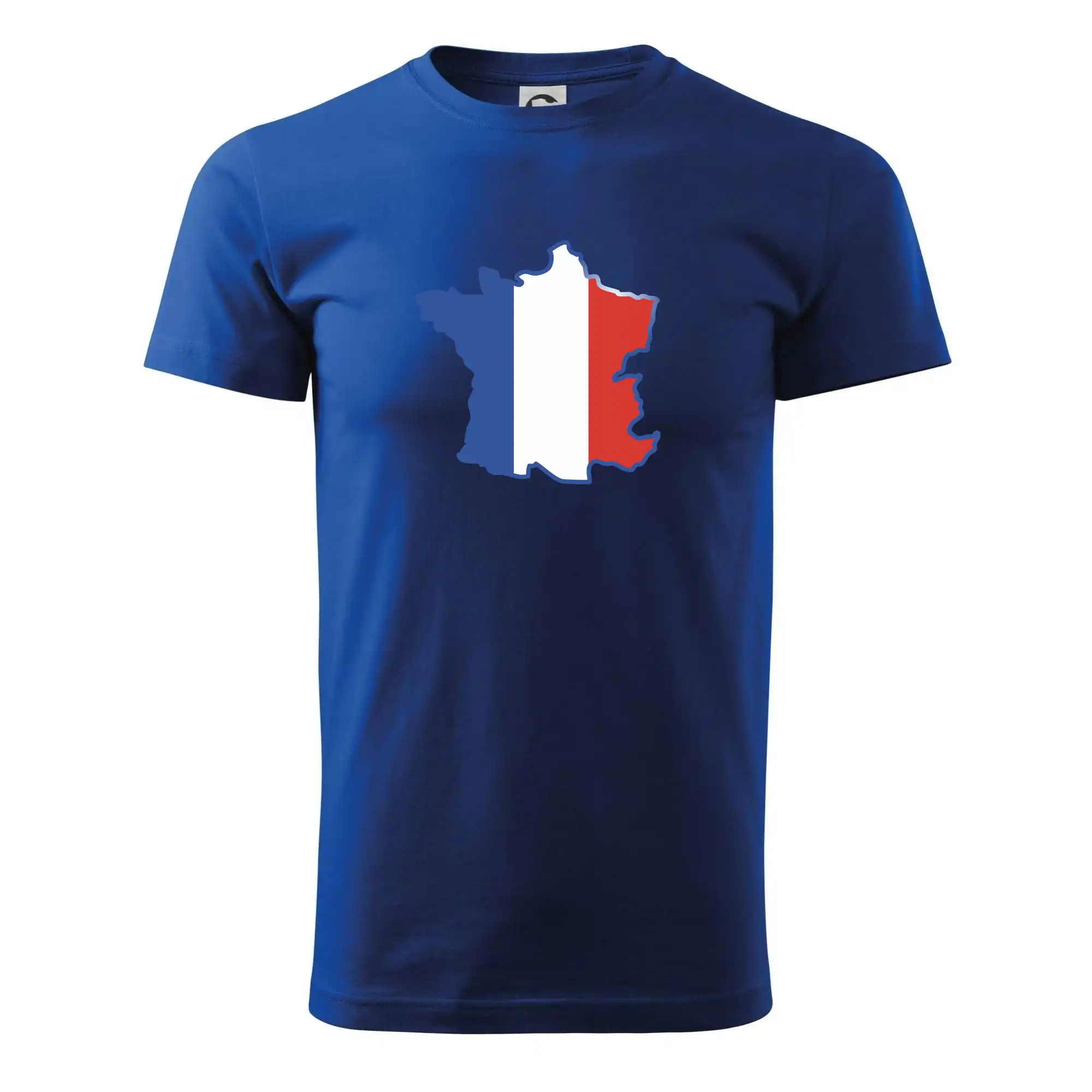 Francouzská vlajka mapa obrys