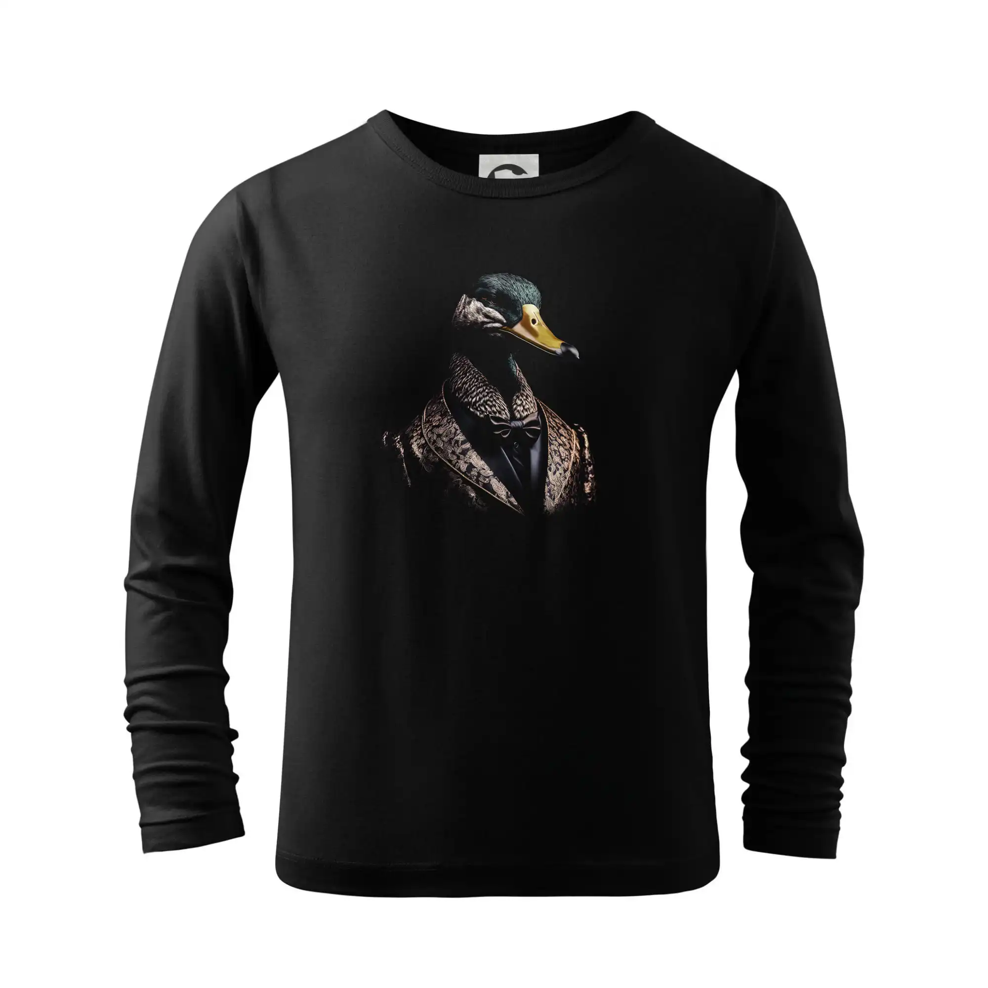 Tričká so zvieratami - Kachna v obleku - Tričko detské Long Sleeve