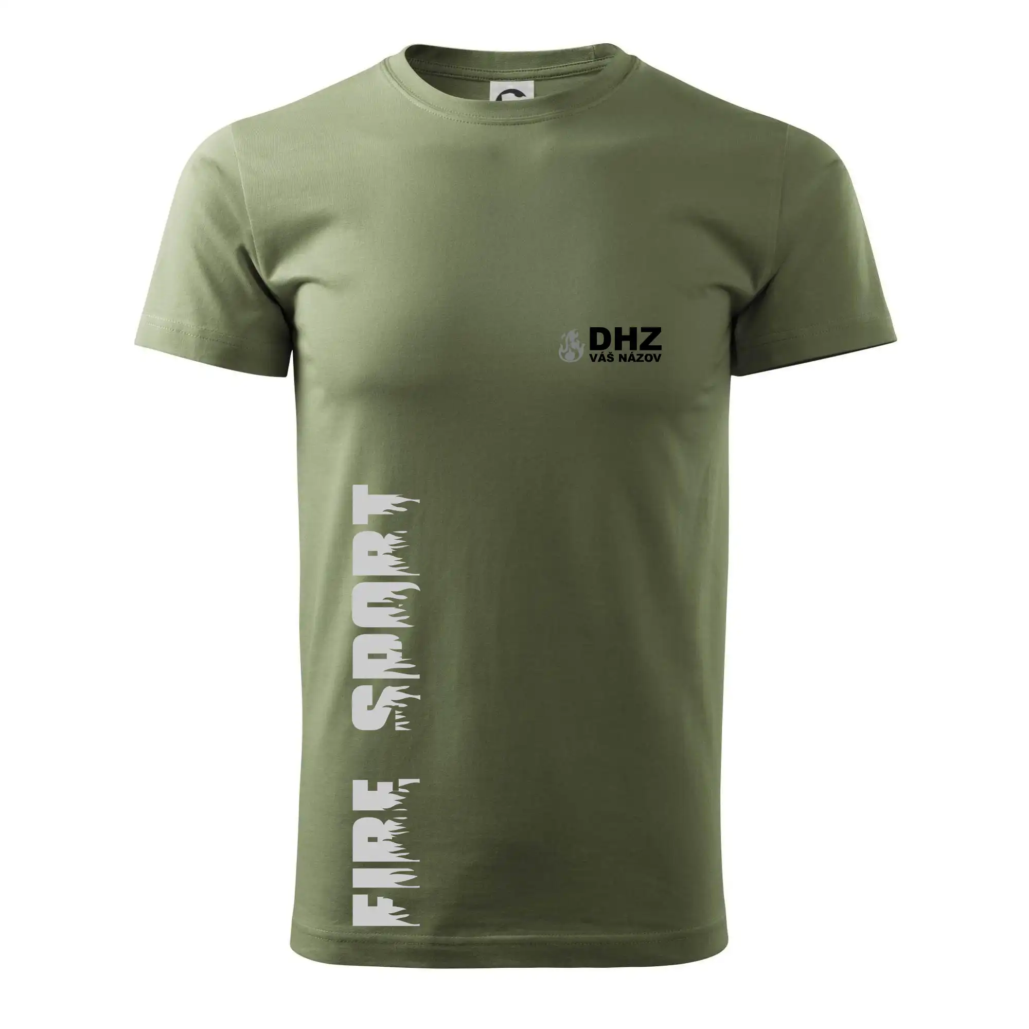 Originálne tričká pre hasičov - DHZ REFLEXNÉ (oheň, firesport, názov zboru - vlastný nápis) - Klasické pánske tričko vyššej gramáže