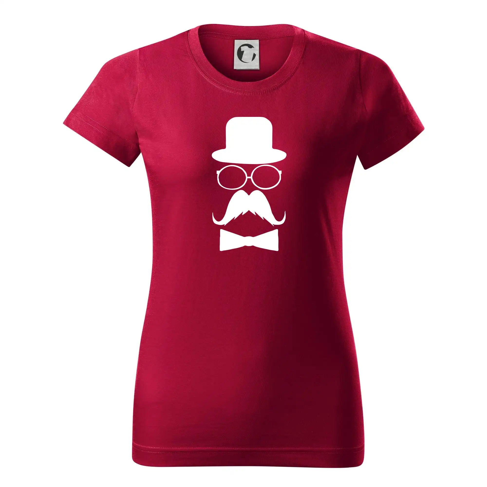 Tričká s fúzikmi - Mustache pán - Dámske tričko basic - ľahko voľnejšie a dlhšie
