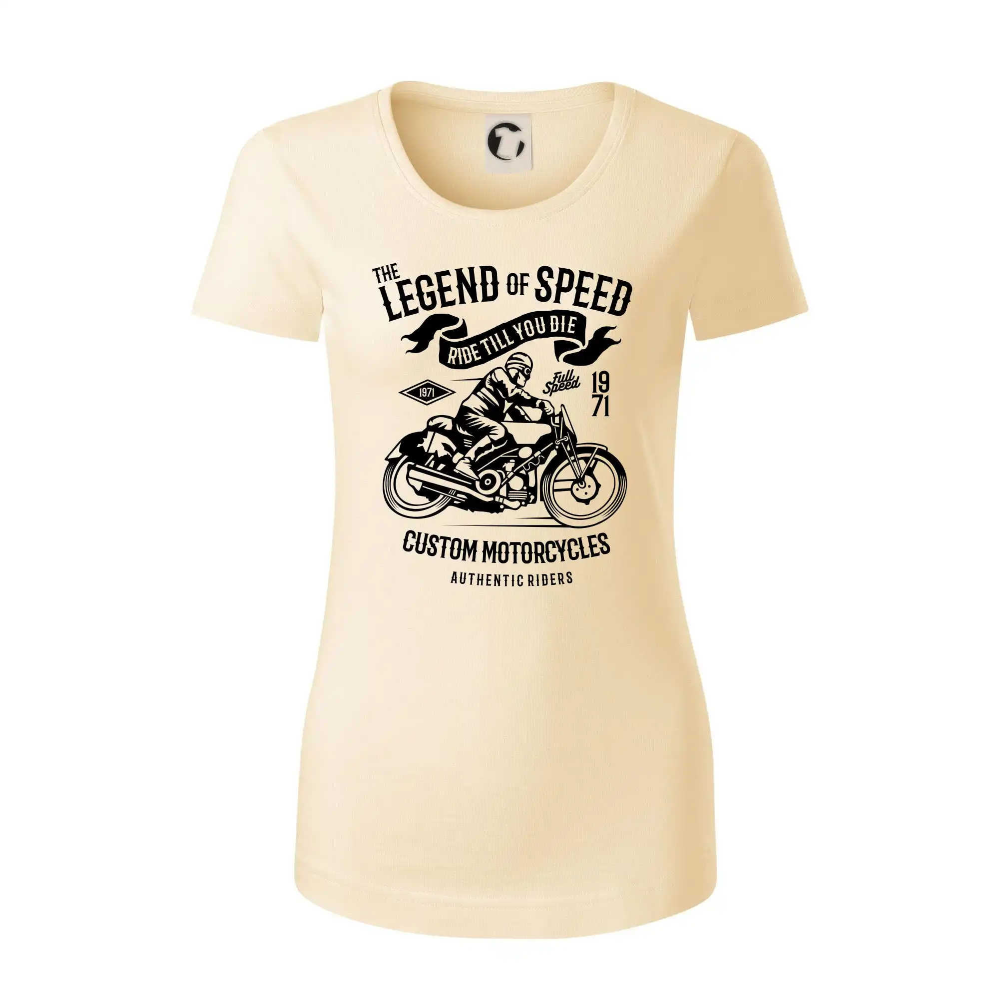 Tričká a mikiny s potlačou motoriek – pre pravých motorkárov - The Legend of Speed - Dámske tričko z organickej bavlny Origin (GOTS)